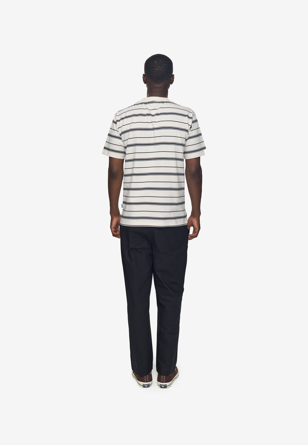 Reg ss striped tee G4710 - Coco Milk