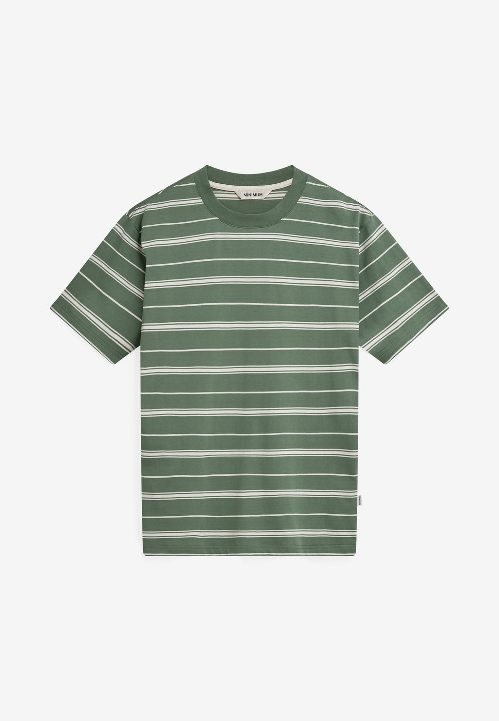 T-shirt rayé Reg ss - Lierre foncé