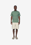 T-shirt rayé Reg ss - Lierre foncé