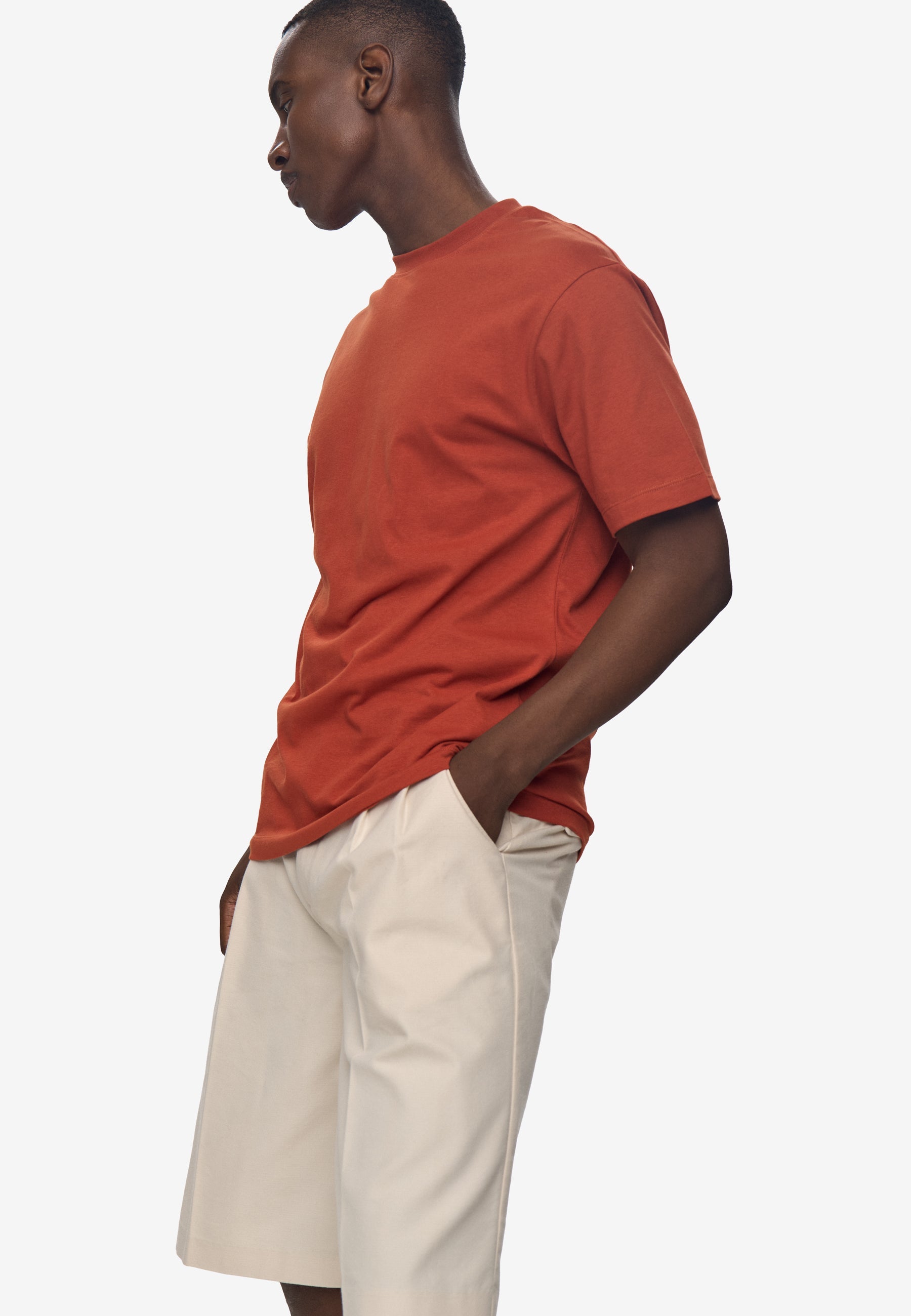 Short sleeved t-shirt G029 GOTS - Burnt Brick