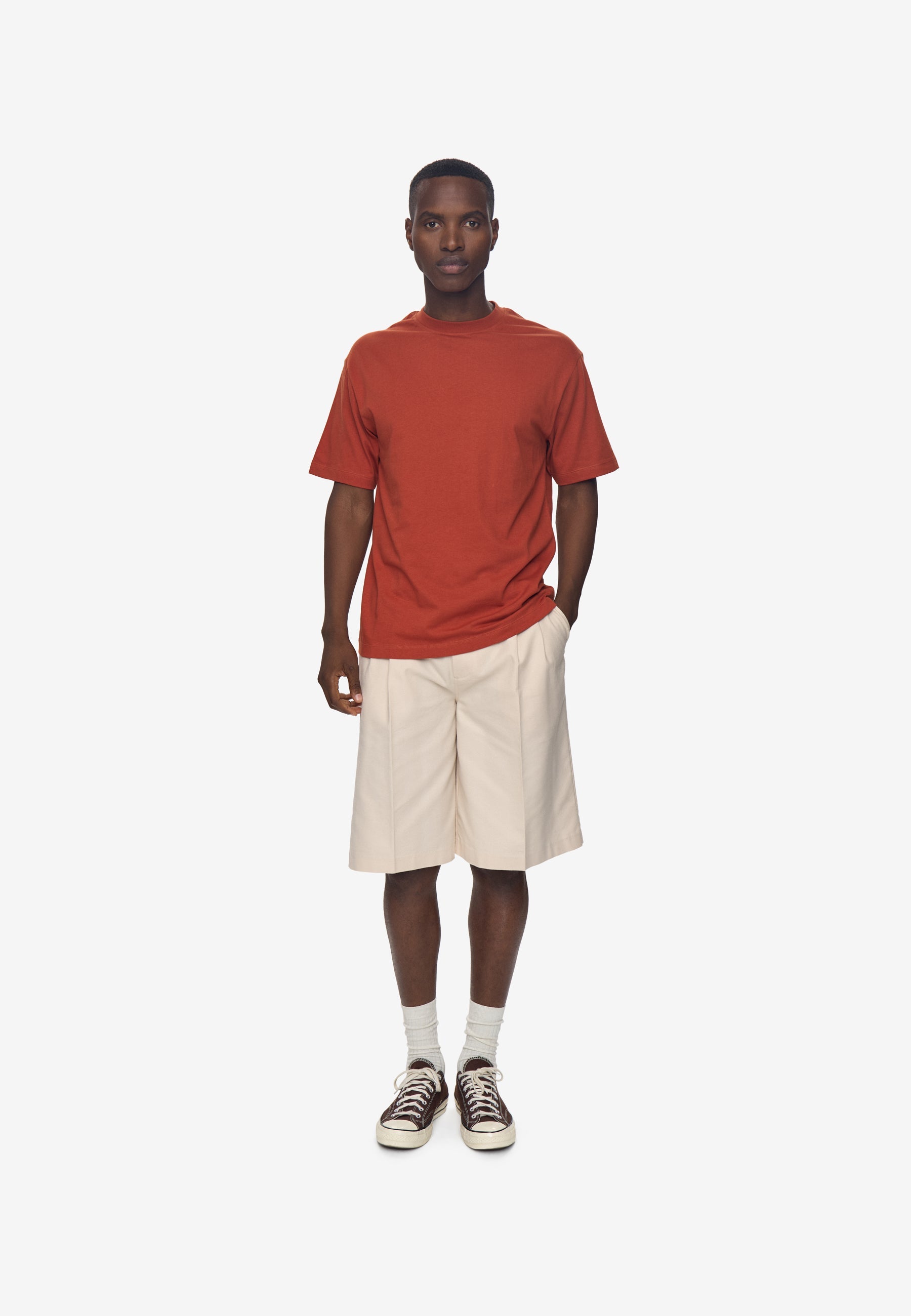 Short sleeved t-shirt G029 GOTS - Burnt Brick