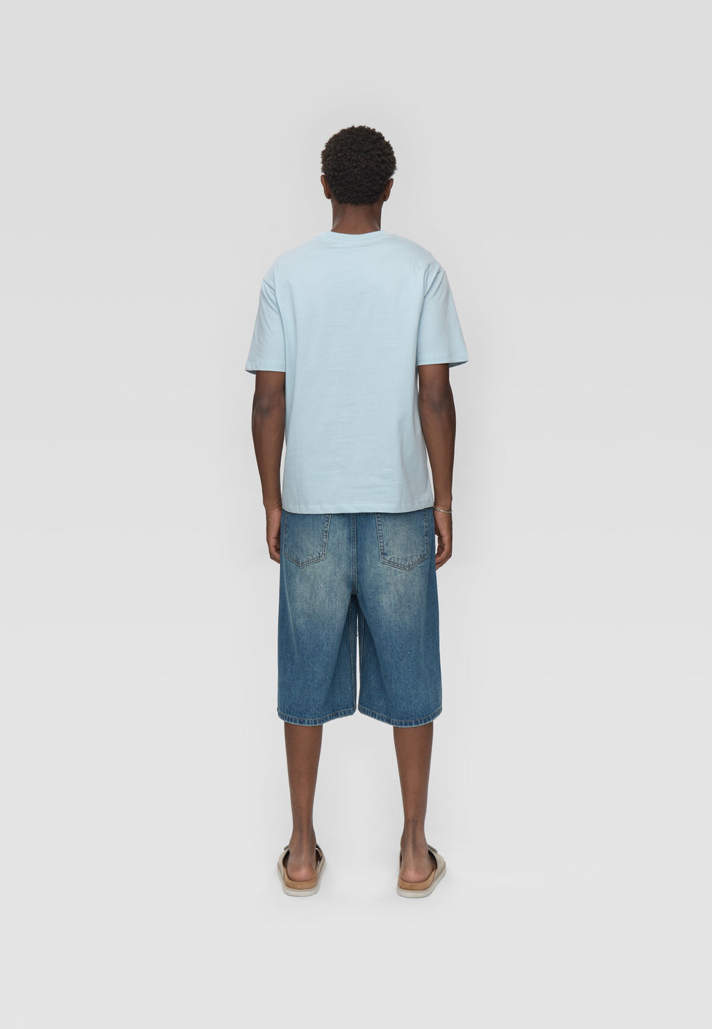 Short sleeved t-shirt G029 GOTS - Cashmere Blue