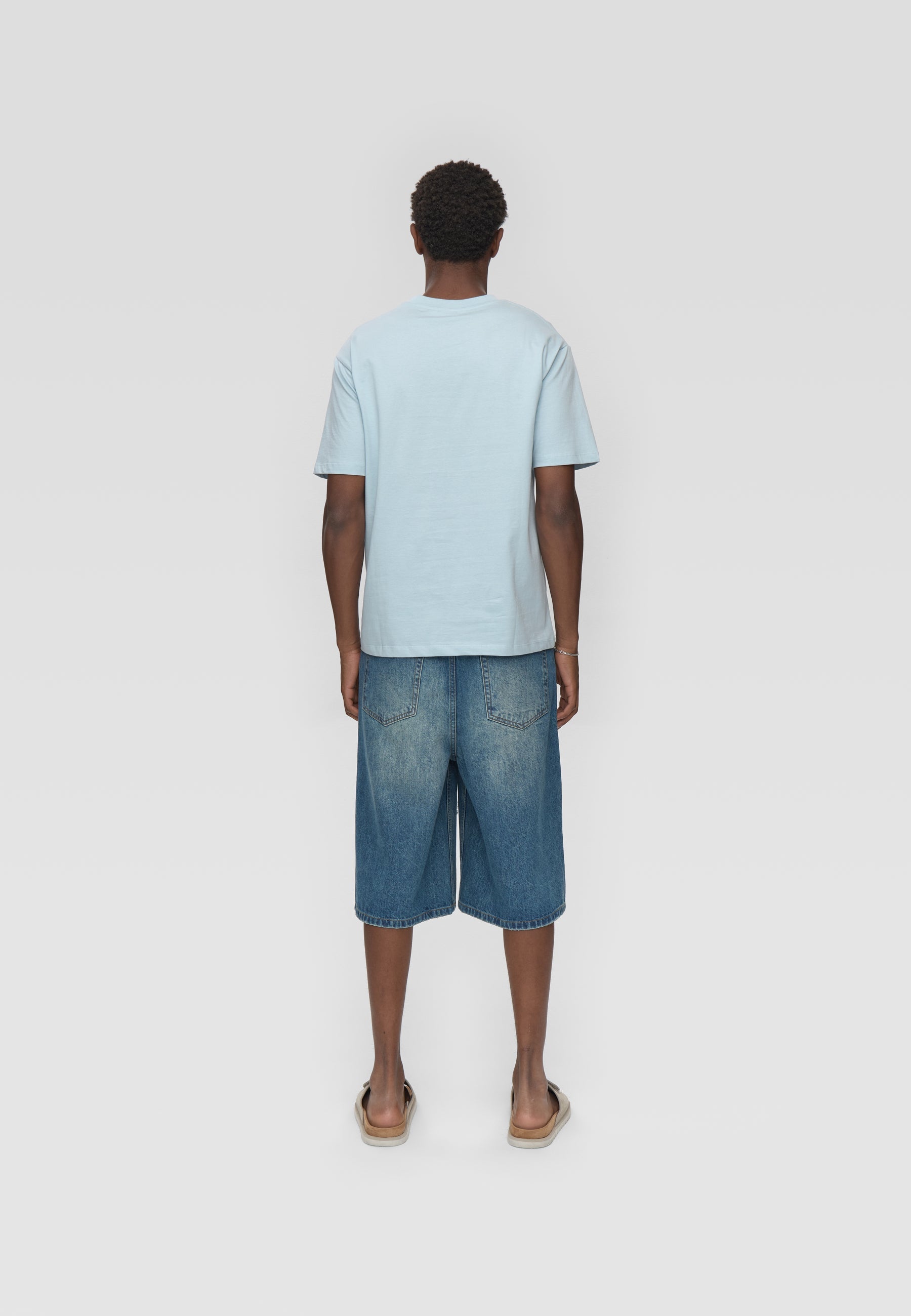 Aarhus short sleeved t-shirt G029 GOTS - Cashmere Blue