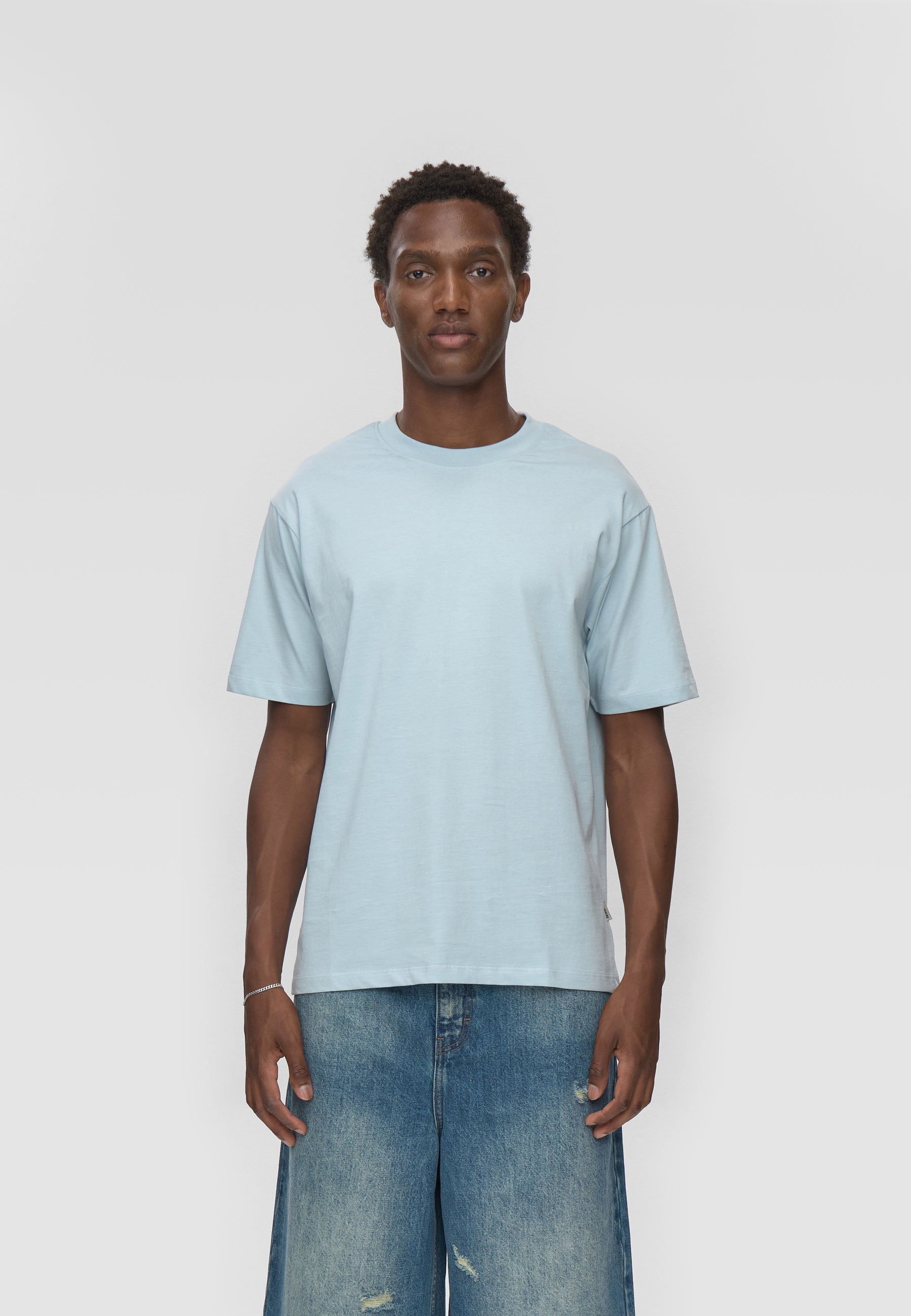 Aarhus short sleeved t-shirt G029 GOTS - Cashmere Blue