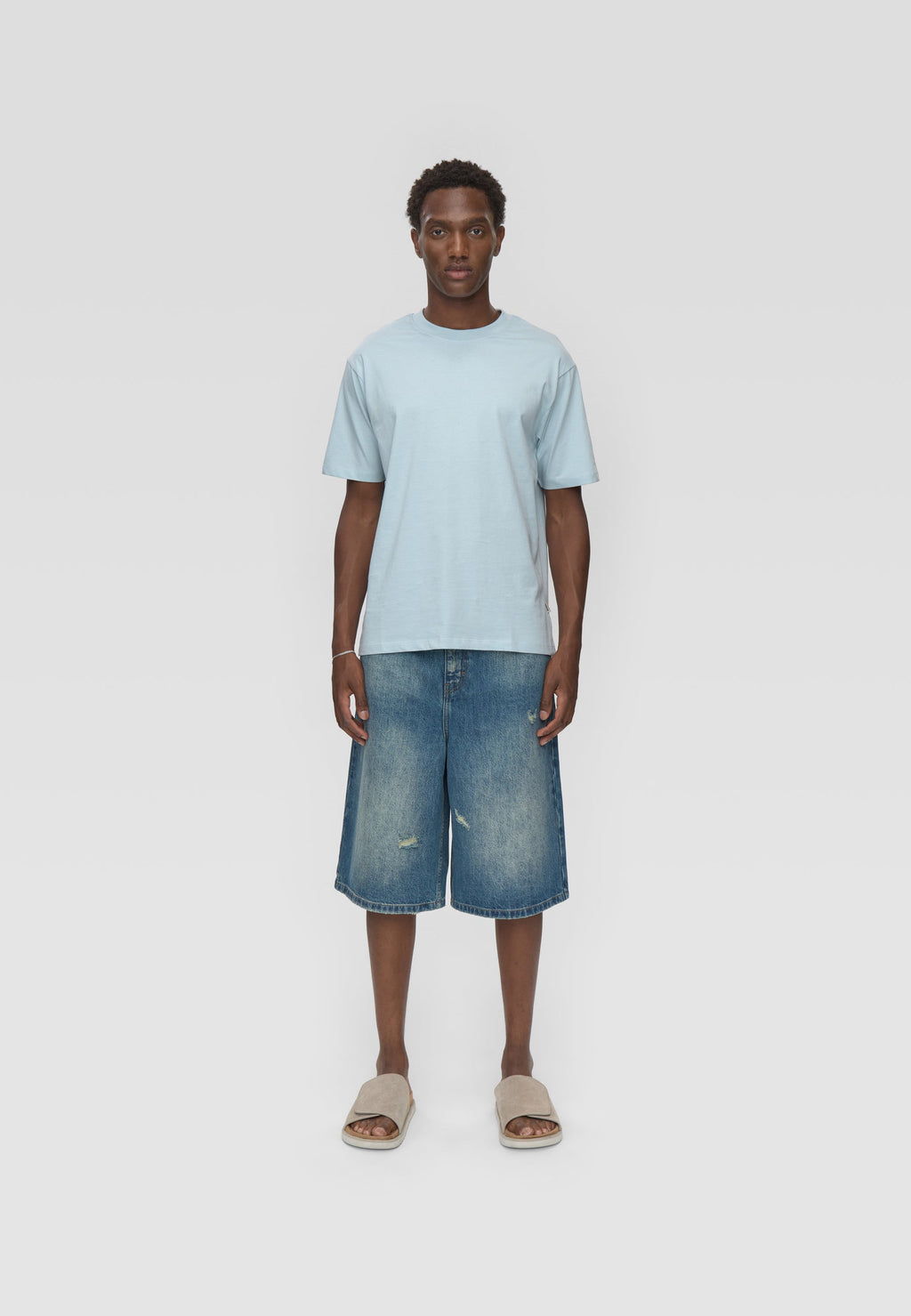 Short sleeved t-shirt G029 GOTS - Cashmere Blue