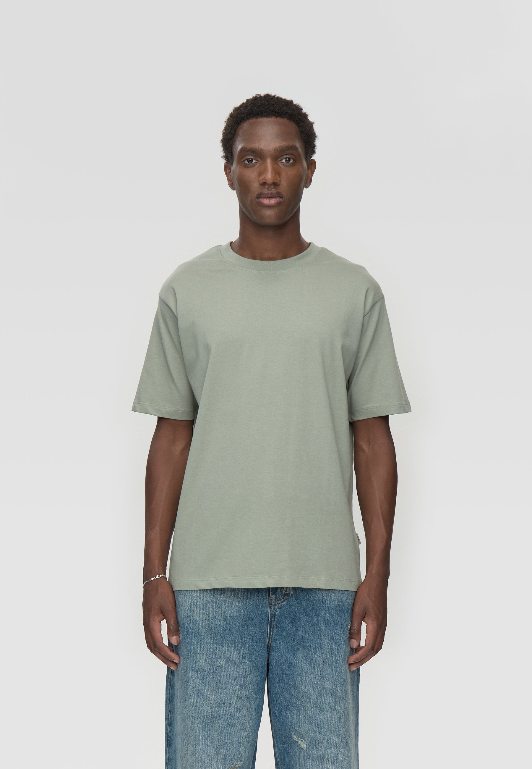 Aarhus short sleeved t-shirt G029 GOTS - Chinois green