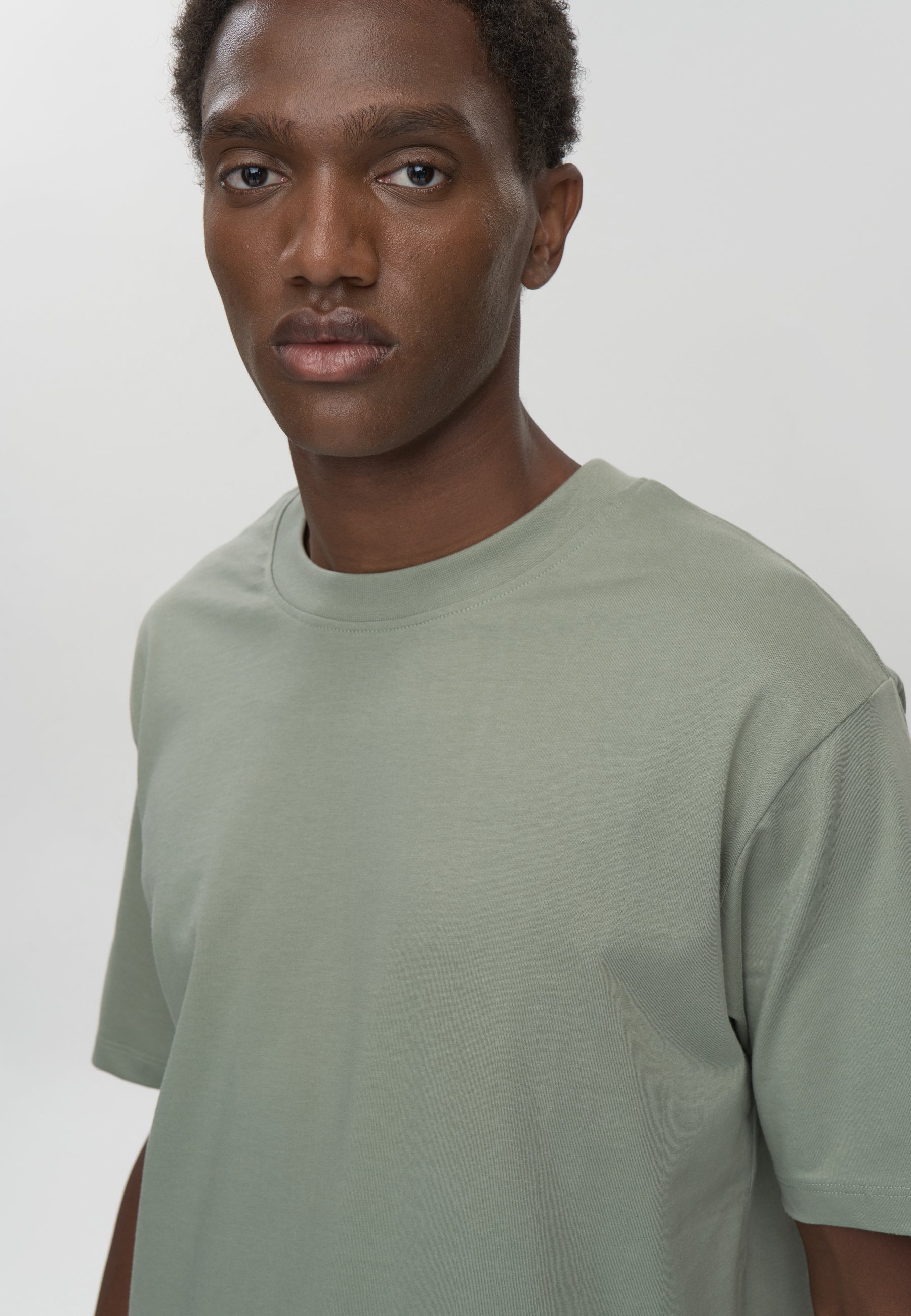 Aarhus short sleeved t-shirt G029 GOTS - Chinois green