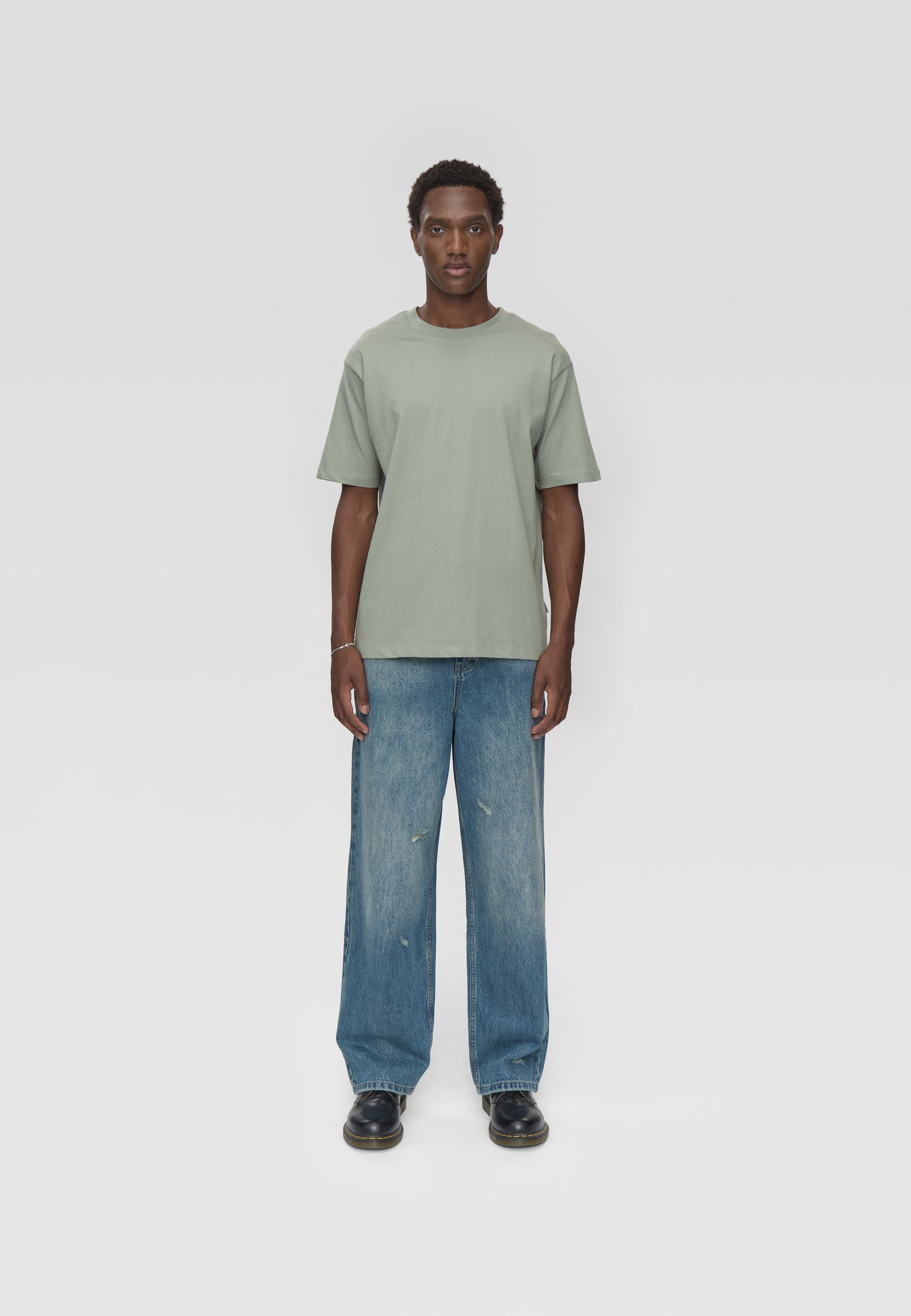 Aarhus short sleeved t-shirt G029 GOTS - Chinois green