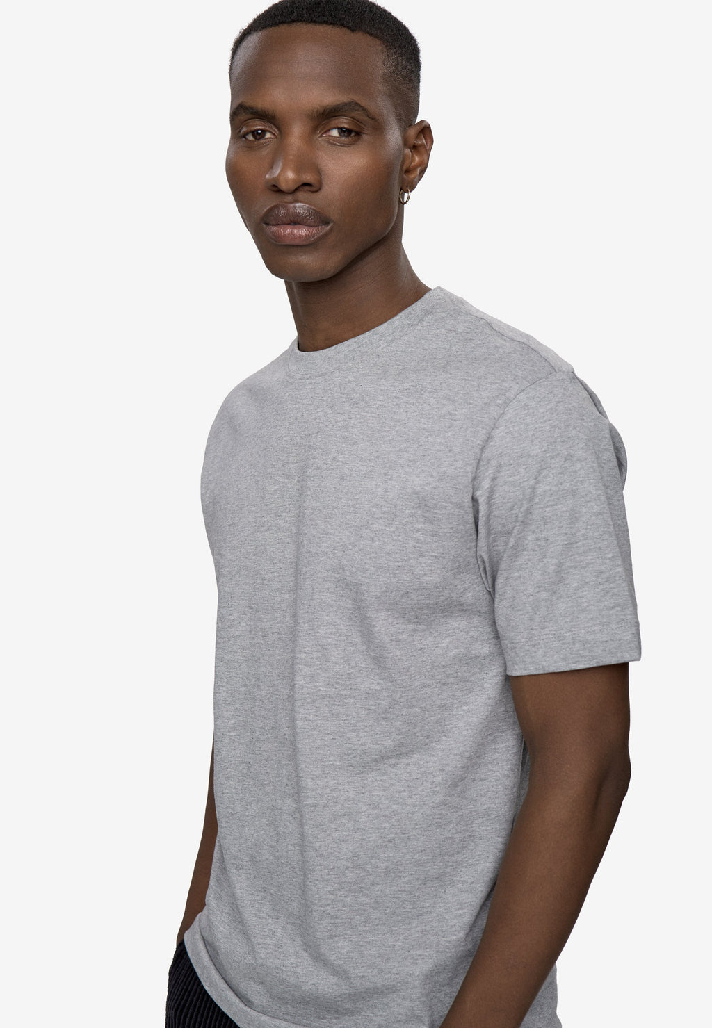 Short sleeved t-shirt G029 GOTS - Light Grey Melange