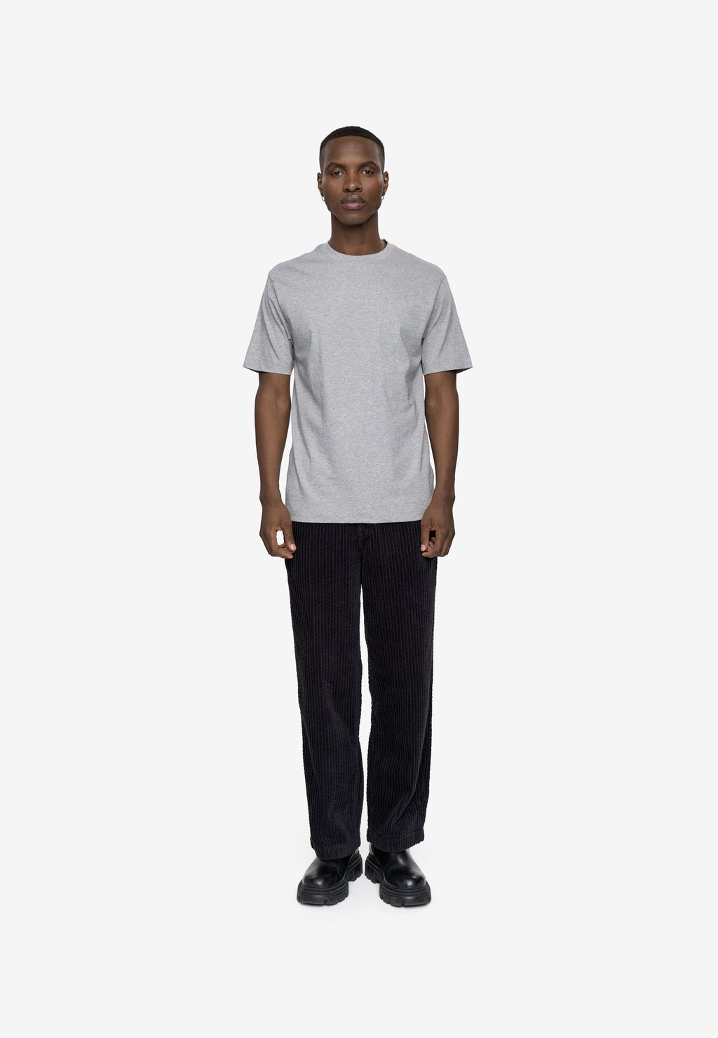 Short sleeved t-shirt G029 GOTS - Light Grey Melange