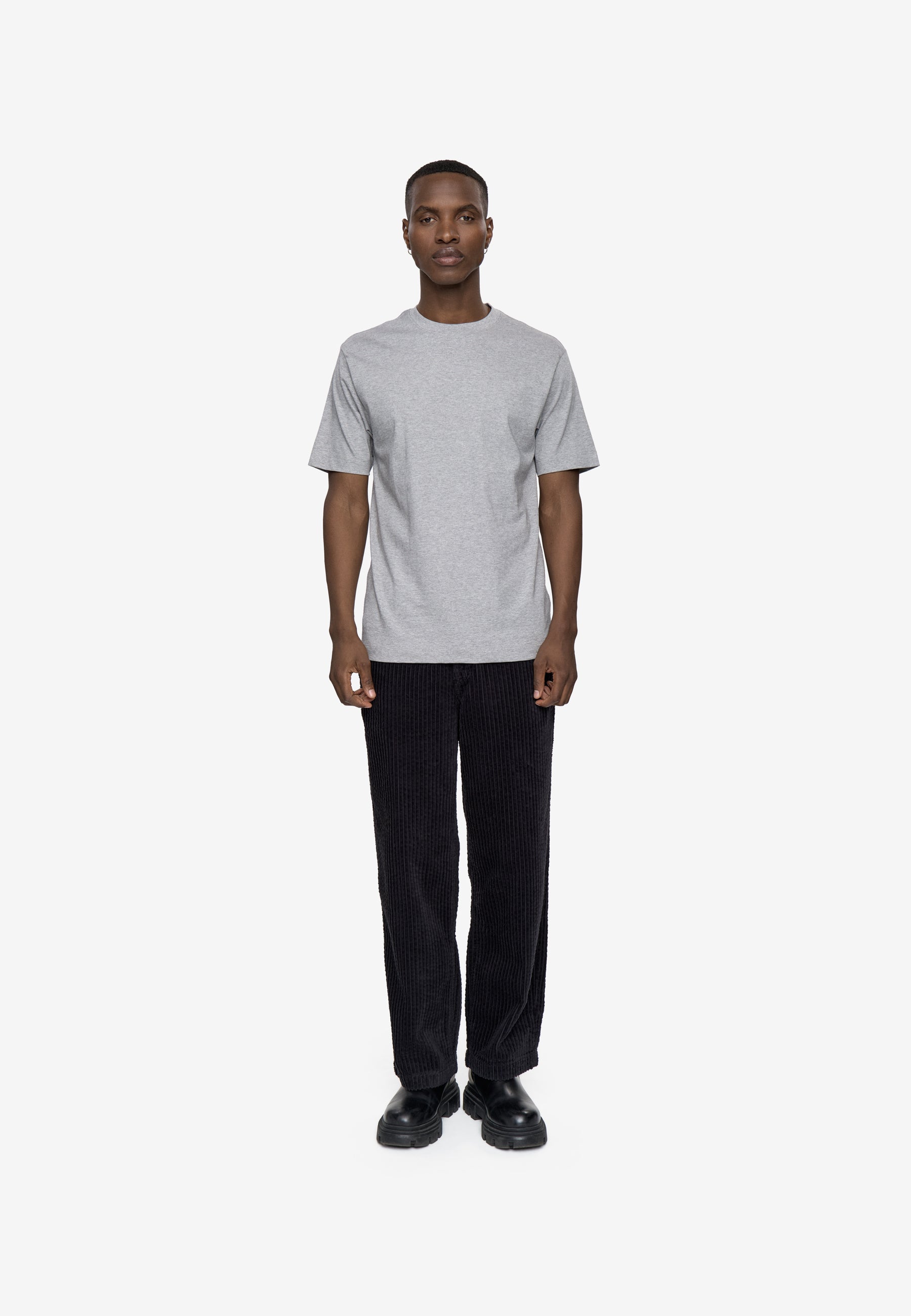 Short sleeved t-shirt G029 GOTS - Light Grey Melange