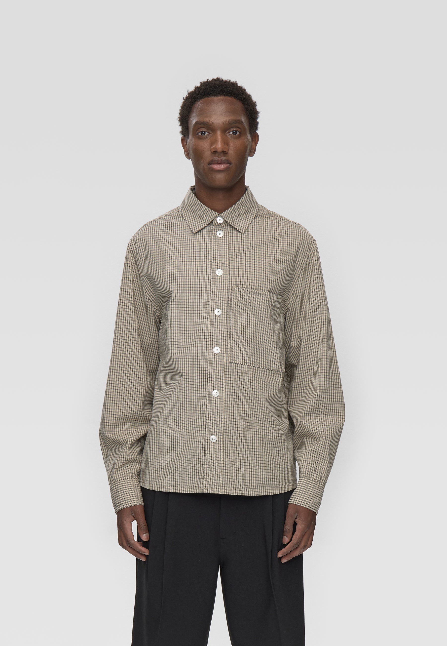 Rlx ls check shirt 4650 - Pelican