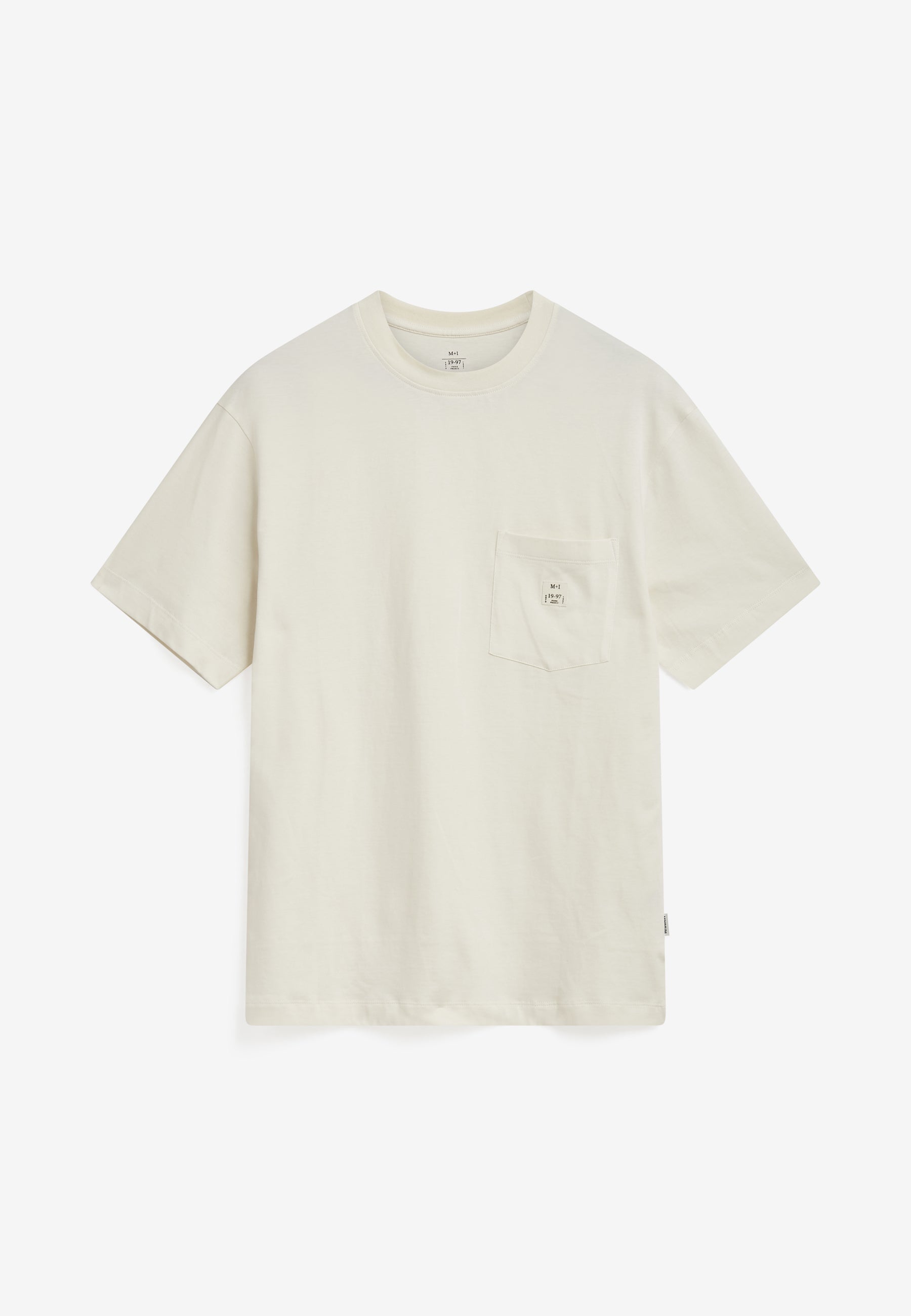 Reg ss pocket tee G029 - Coco Milk