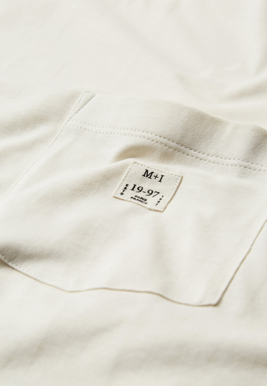 Reg ss pocket tee G029 - Coco Milk