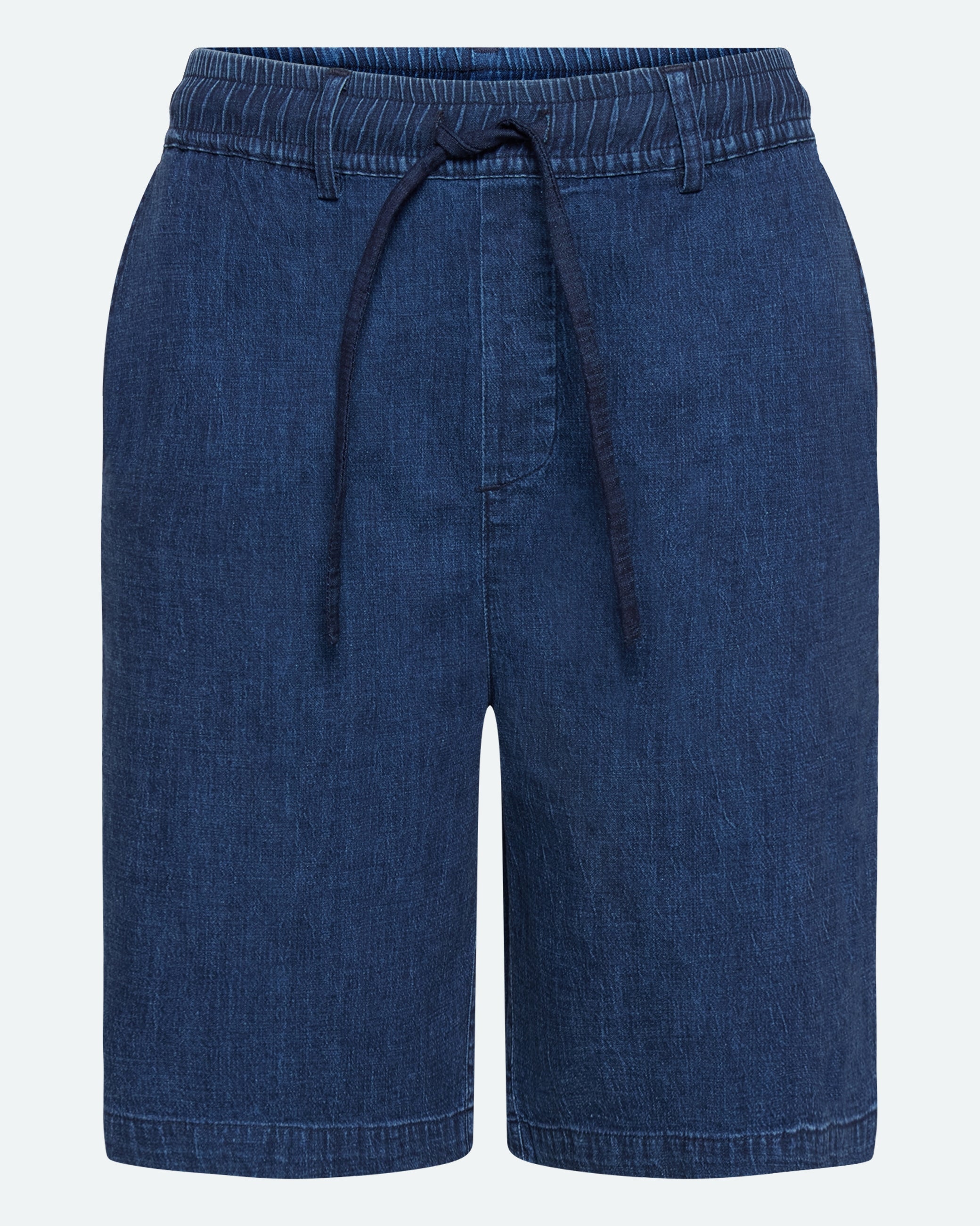 Atlas denim and linen blend shorts 4239 - Sky Captain
