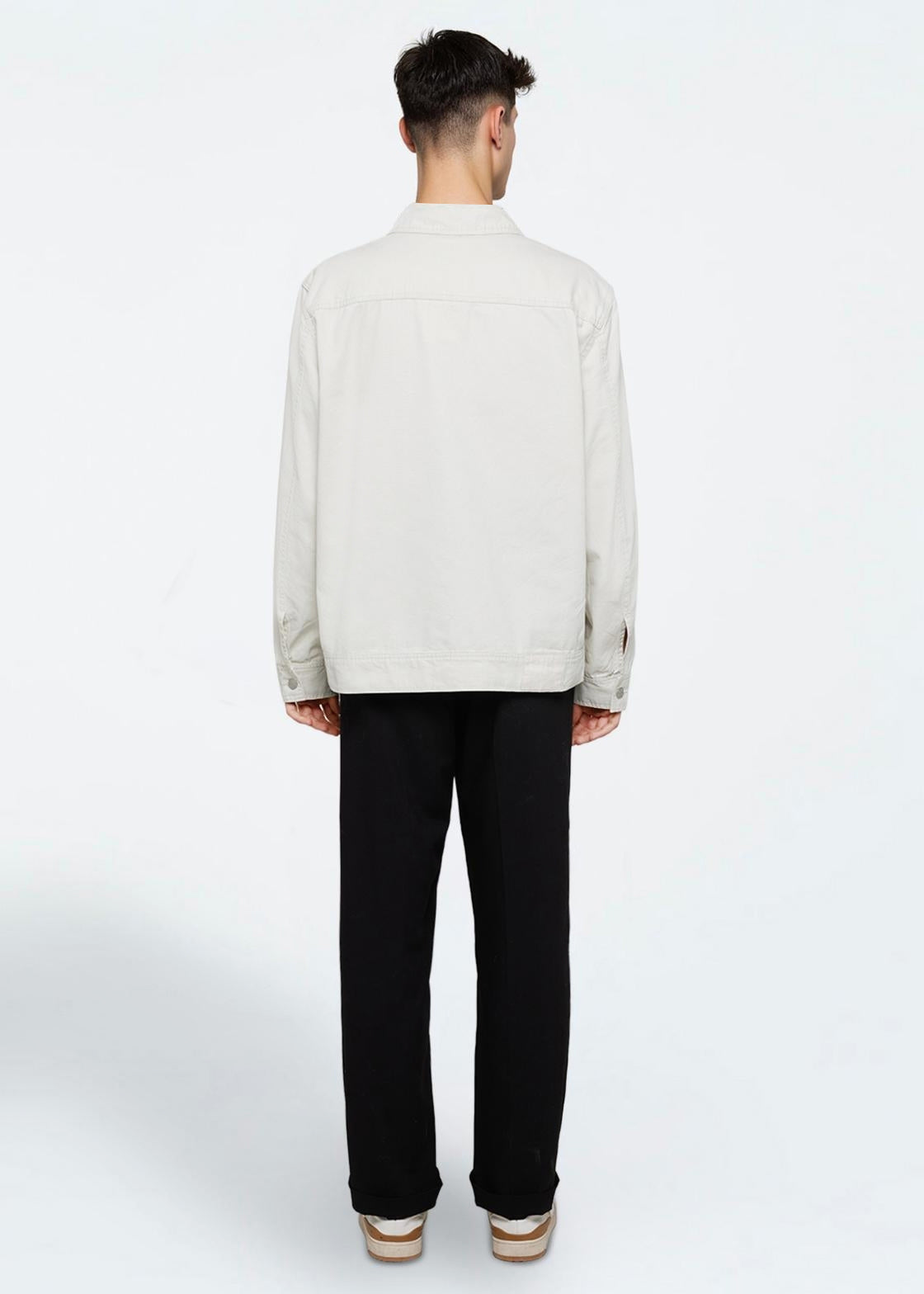 Veste en lin coupe décontractée - Tourterelle