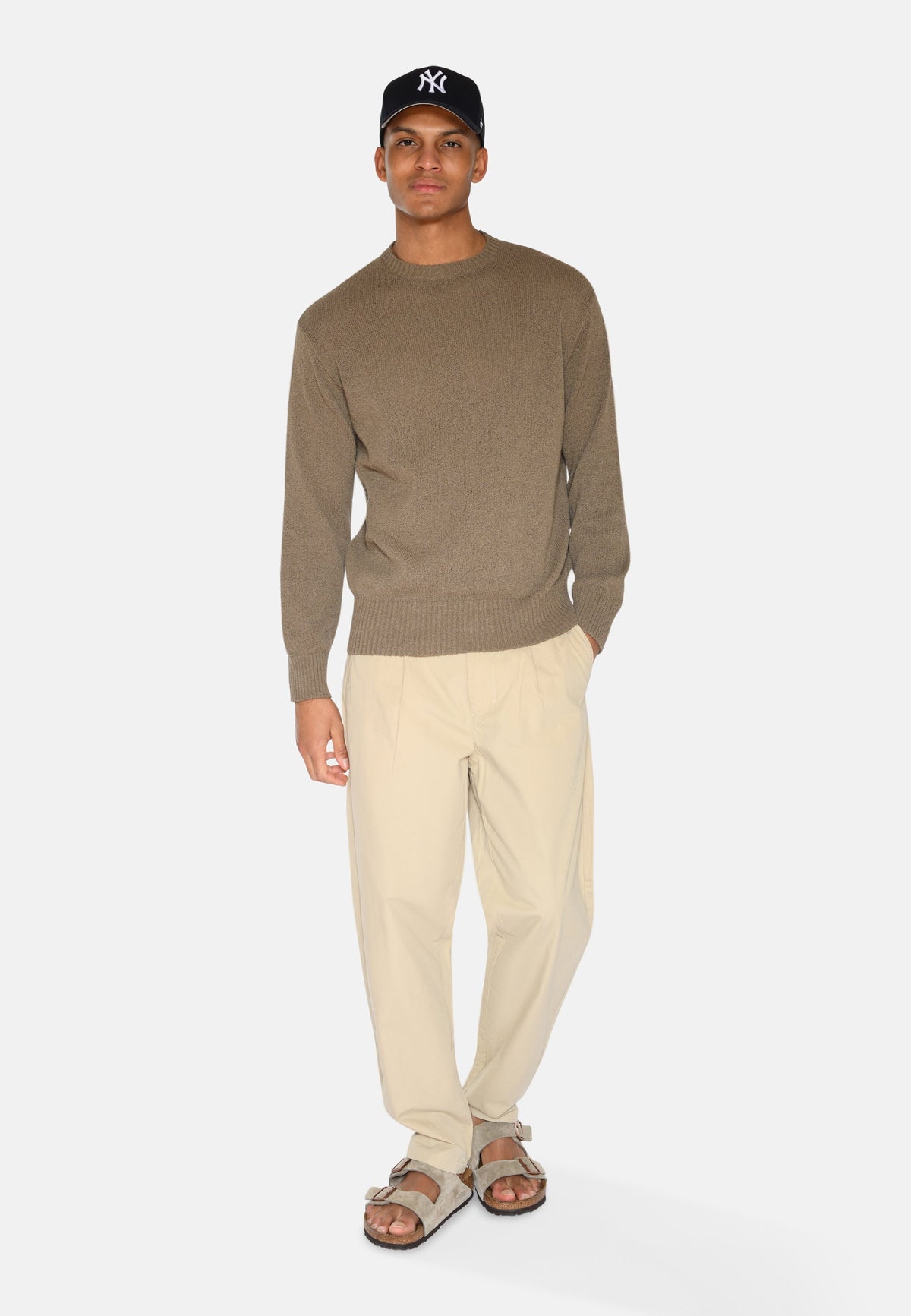 Pantalon chino coupe droite - Eucalyptus