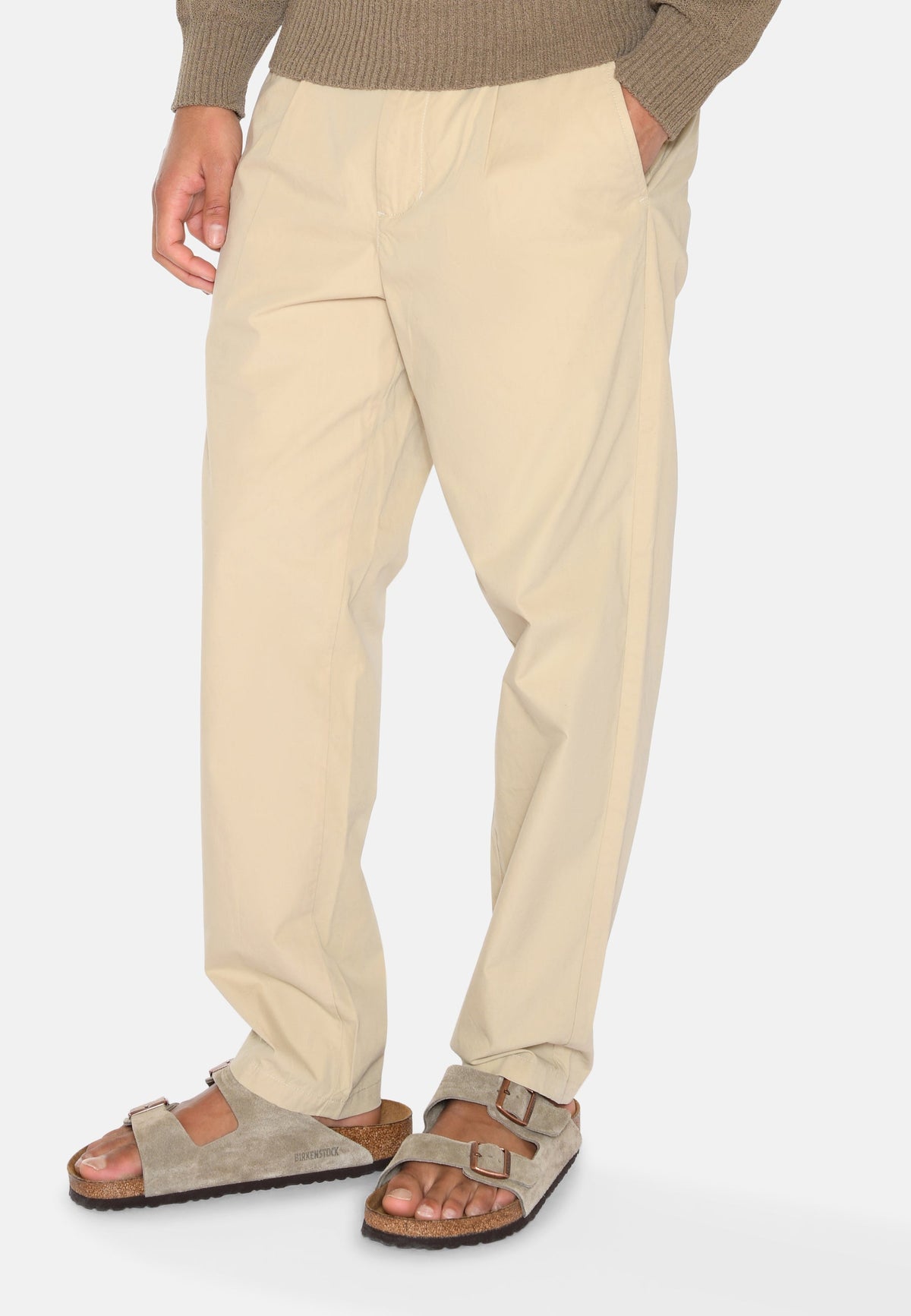 Pantalon chino coupe droite - Eucalyptus