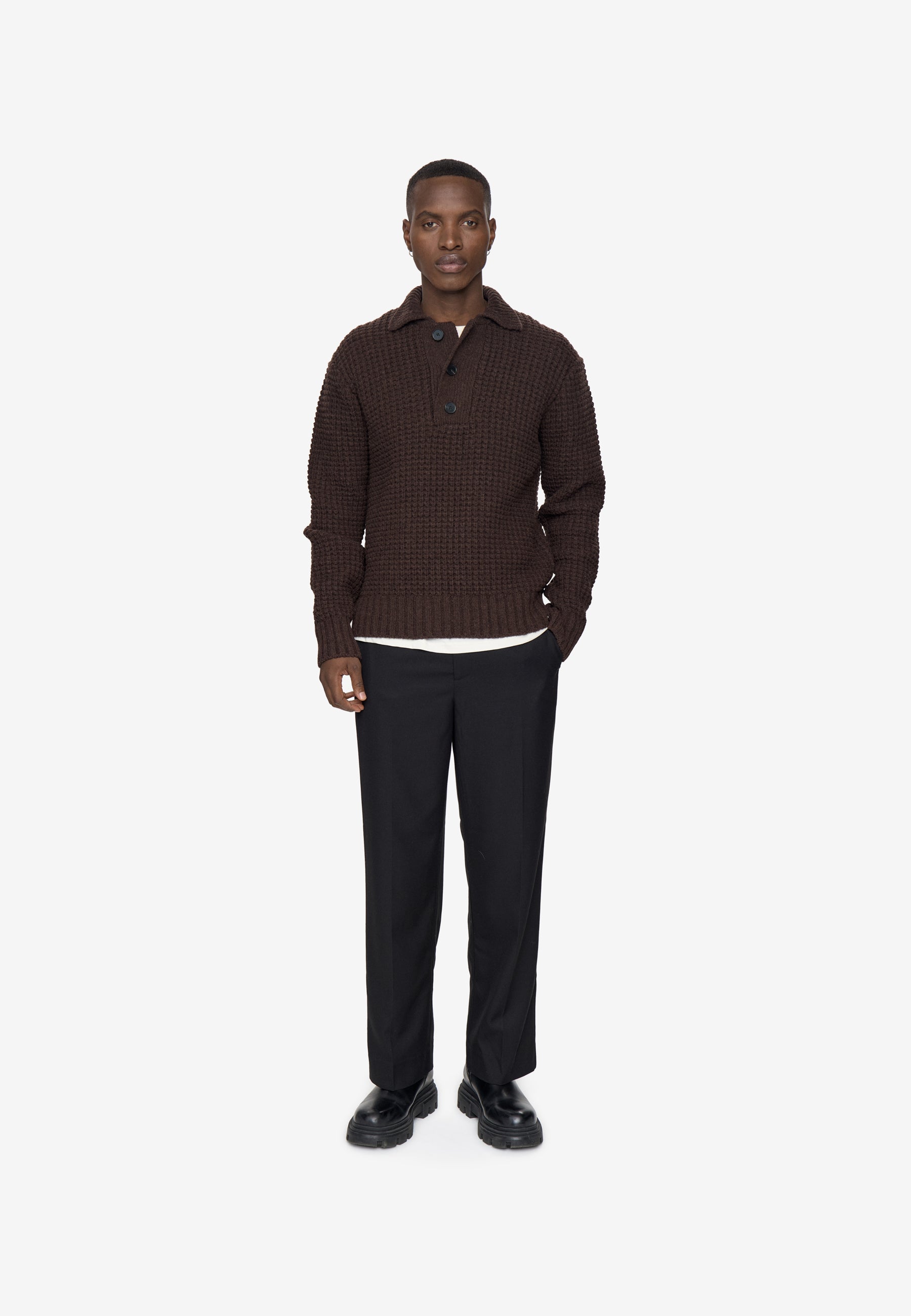 Chad polo 9954 - Seal Brown