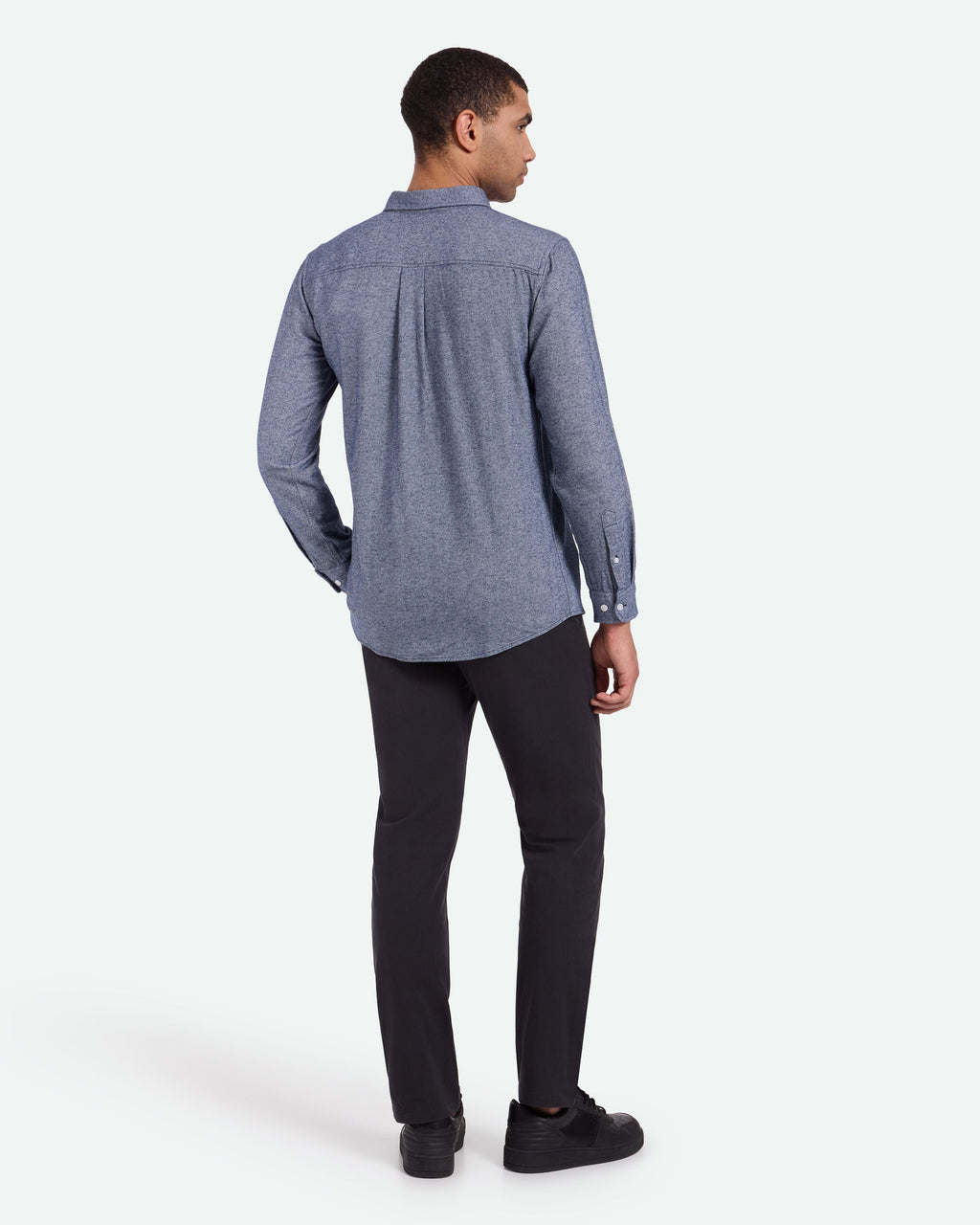 Chemise coupe droite - Bleu marine