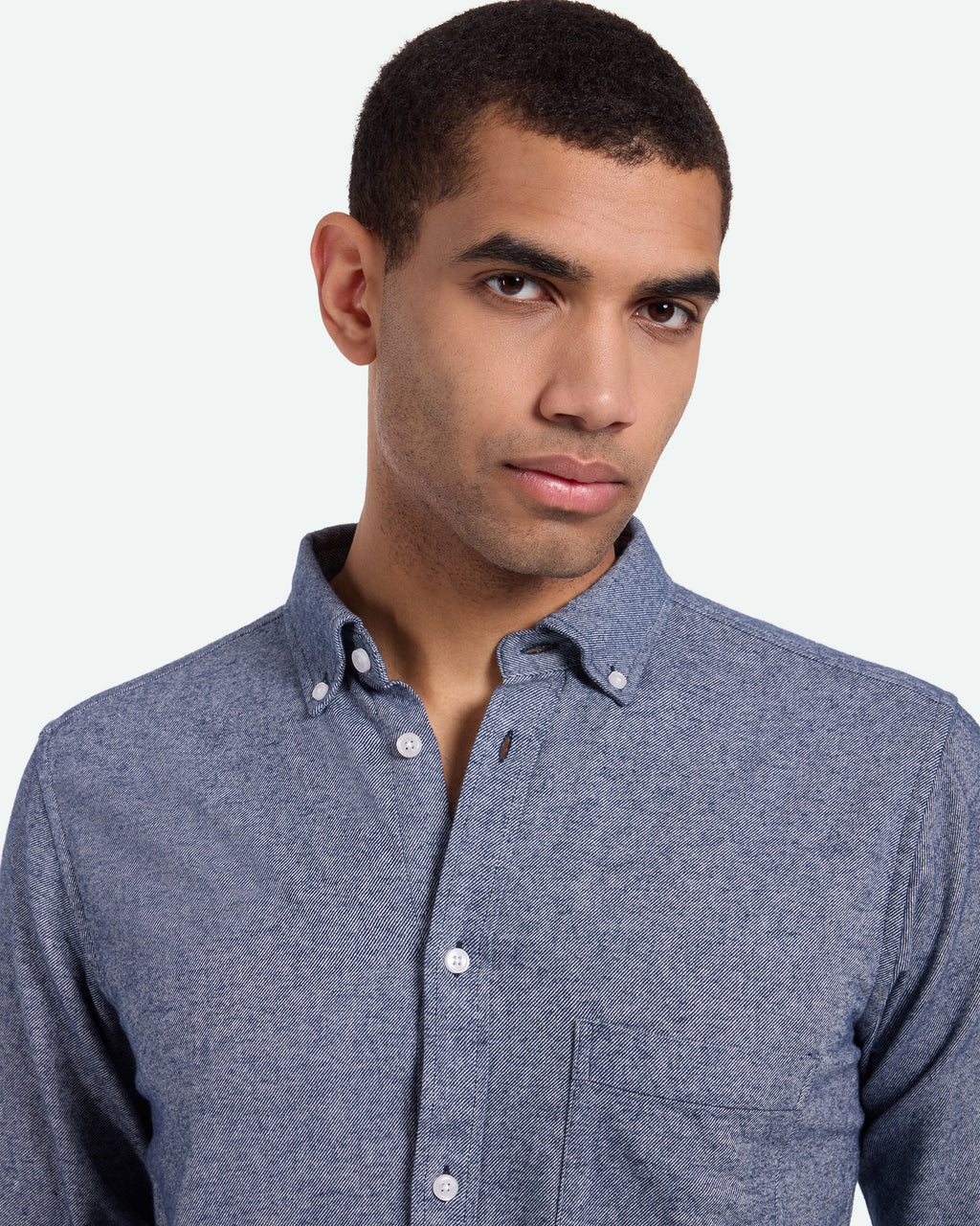 Chemise coupe droite - Bleu marine
