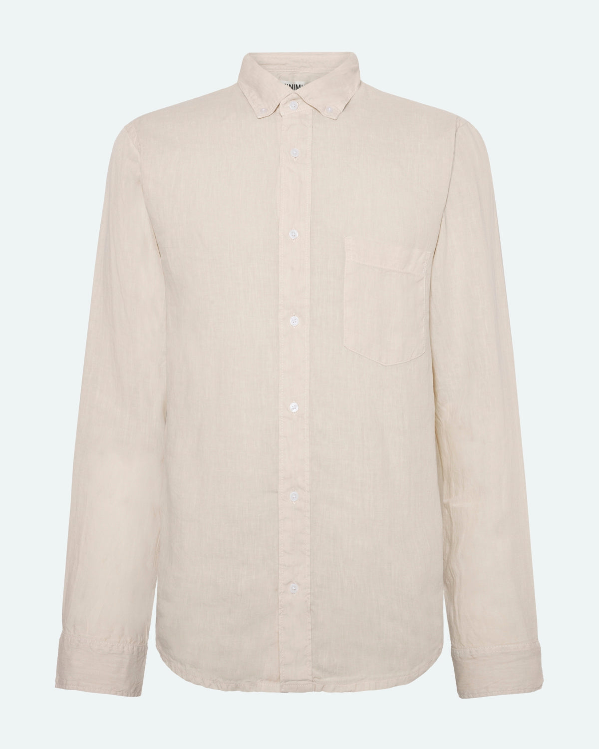 Colt long sleeved reg linen shirt 4115 - Rainy Day