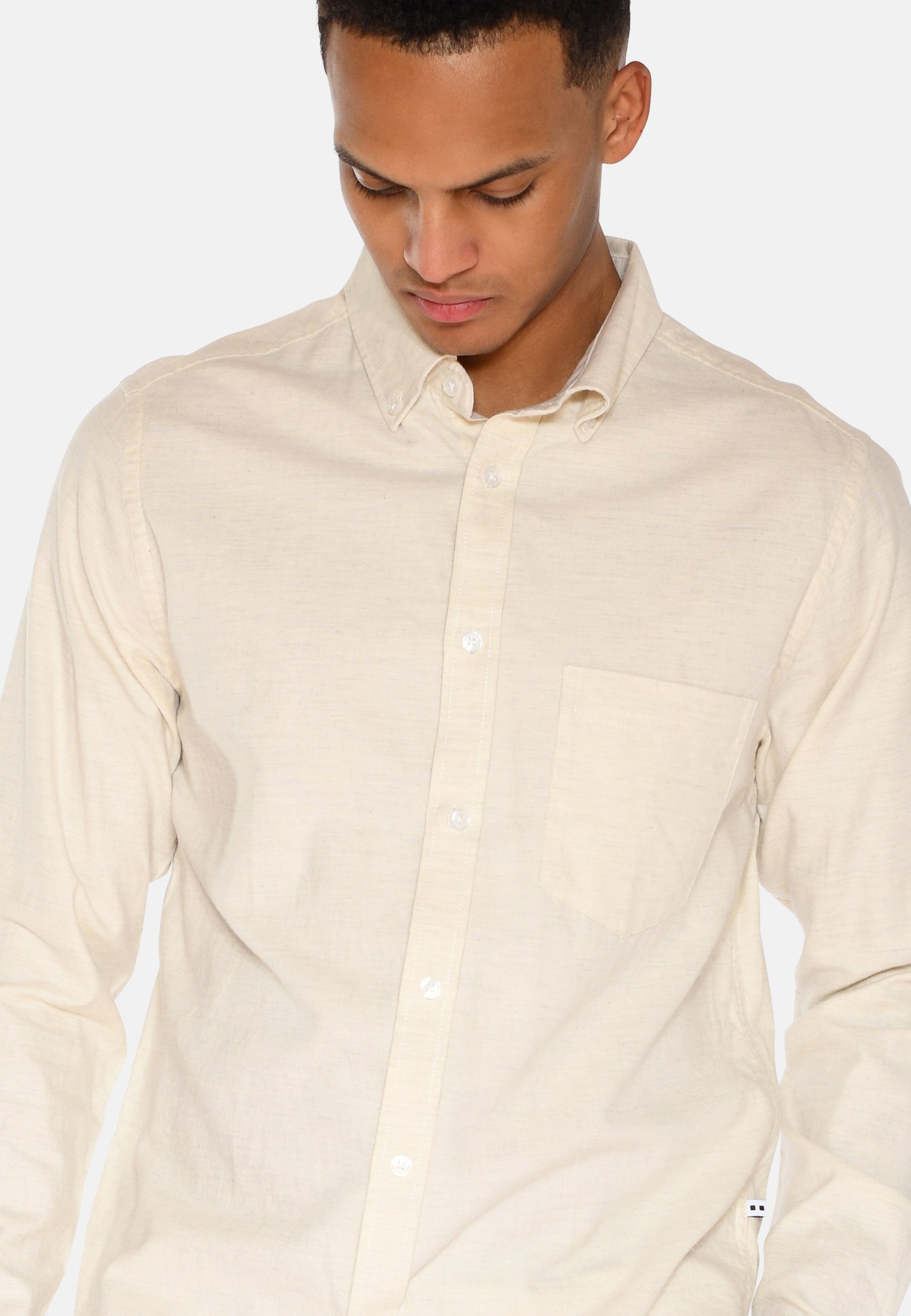 Colt long sleeved reg shirt 0063 - Coco Milk