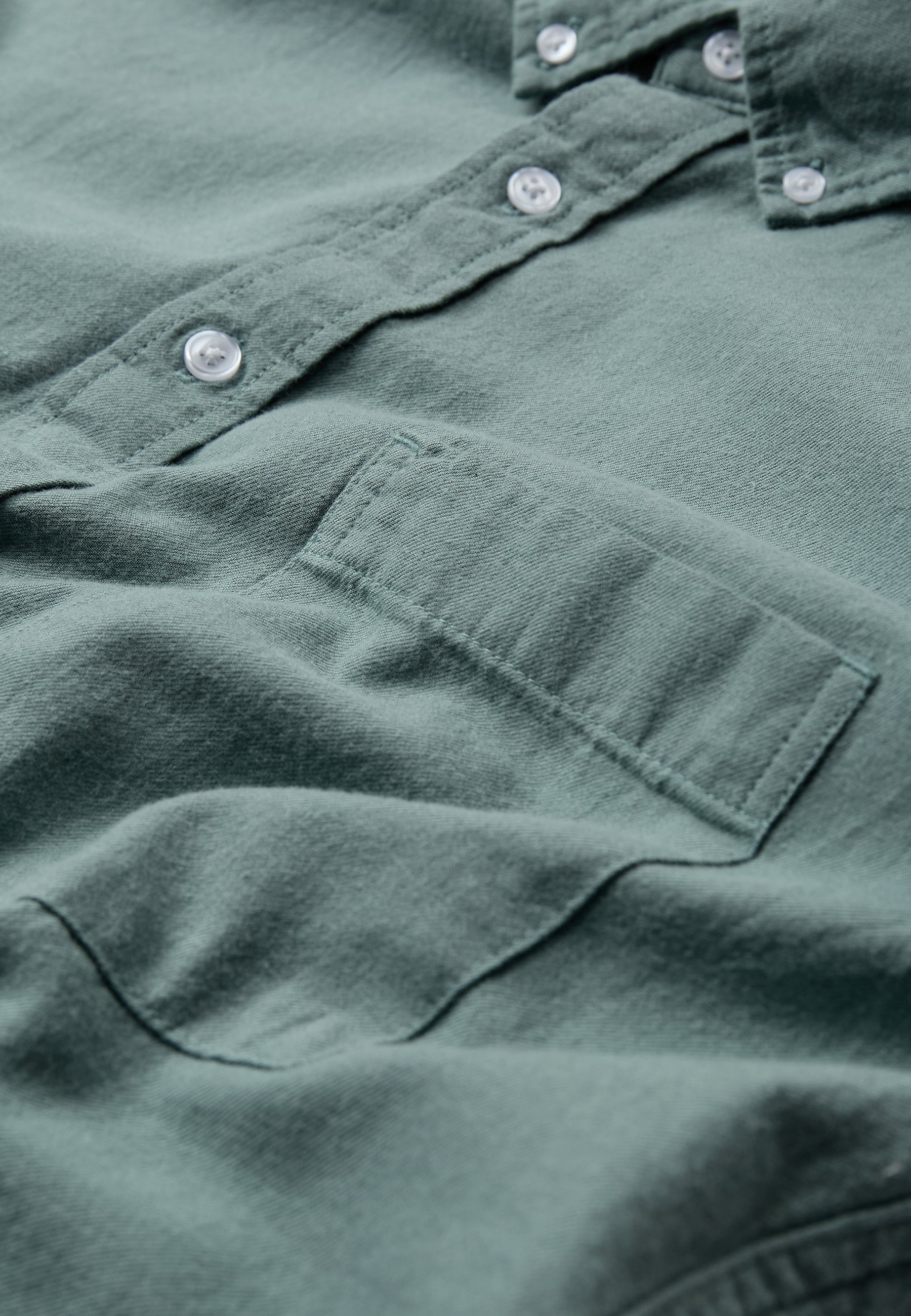 Long sleeved reg shirt 0063 - Chinois green