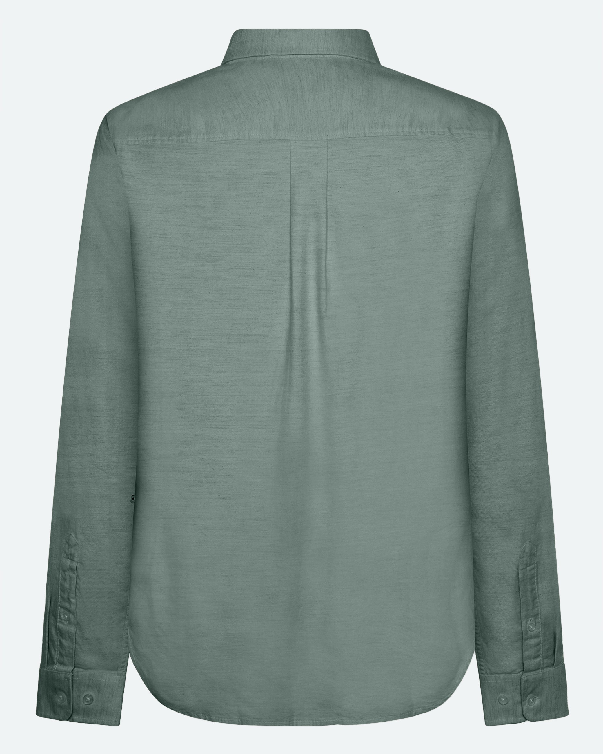 Long sleeved reg shirt 0063 - Chinois green