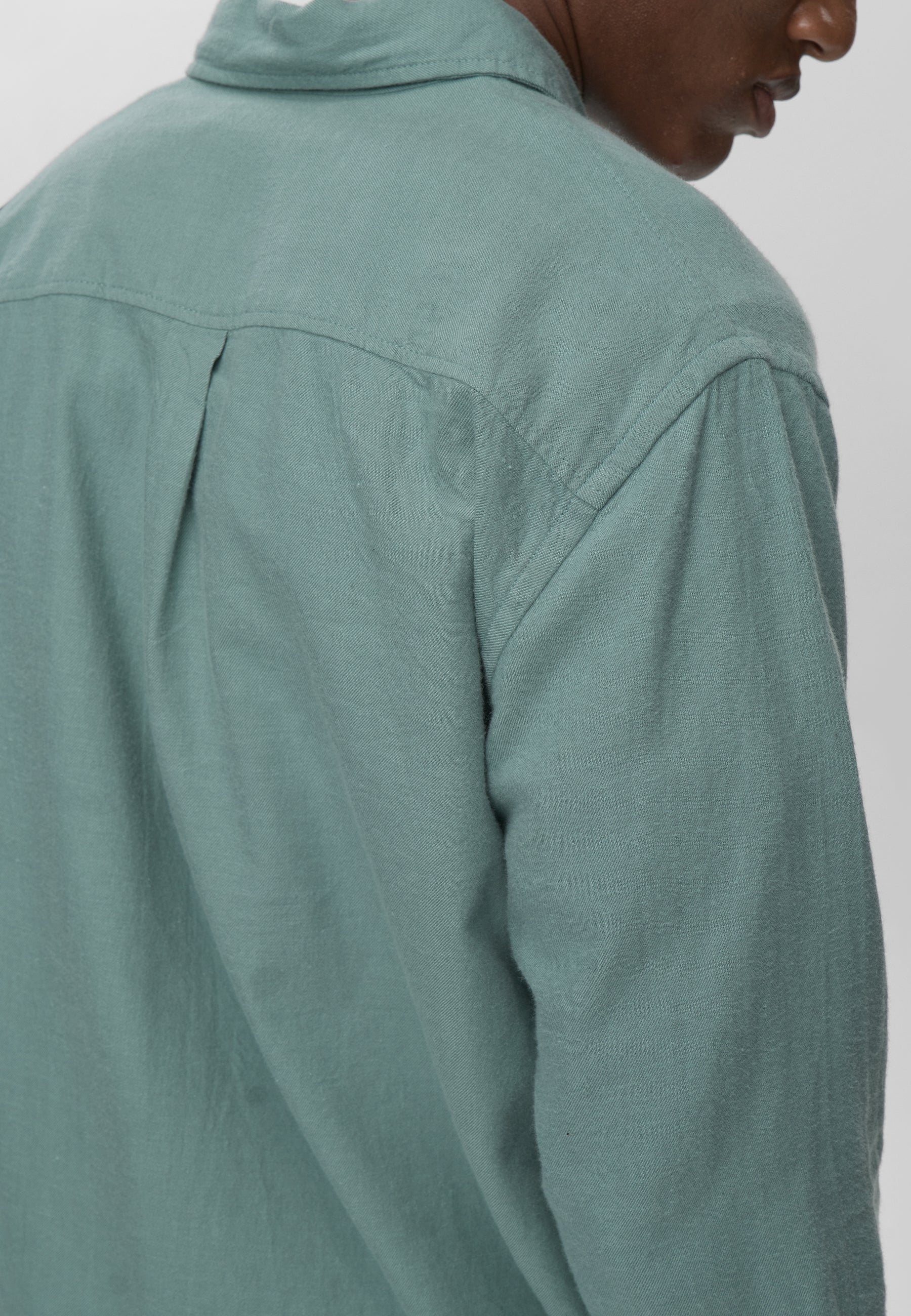 Long sleeved reg shirt 0063 - Chinois green