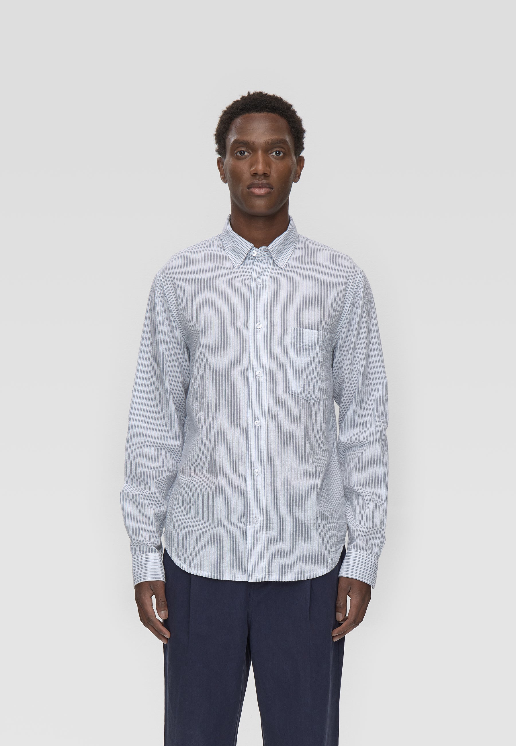 Long sleeved reg shirt 4145 - Bright White