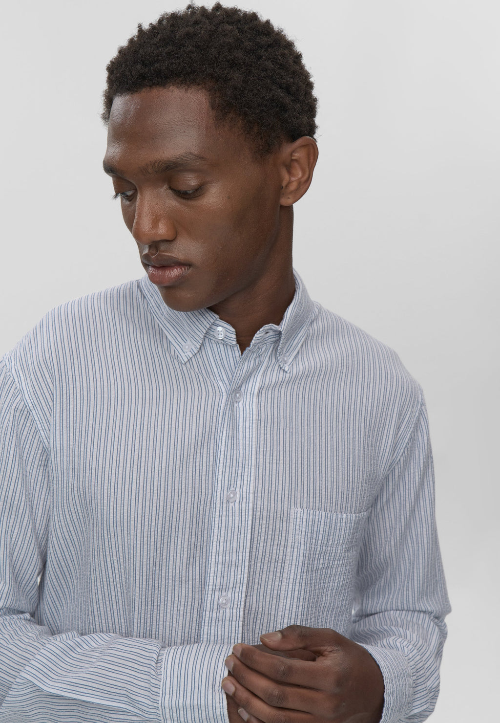 Long sleeved reg shirt 4145 - Bright White