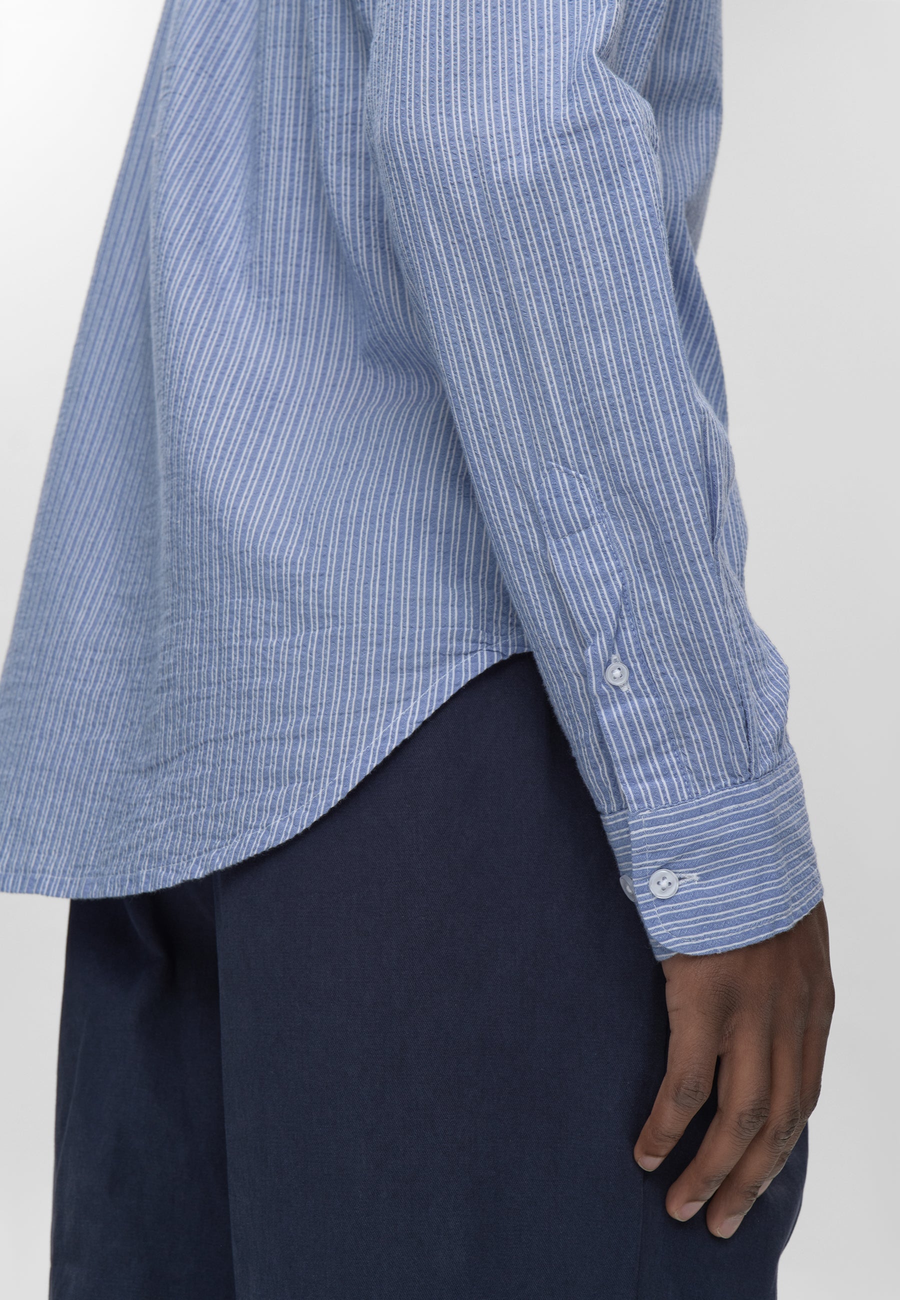 Long sleeved reg shirt 4145 - Blue Horizon