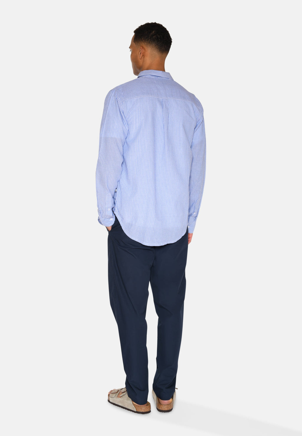 Long sleeved reg shirt 4145 - Blue Horizon