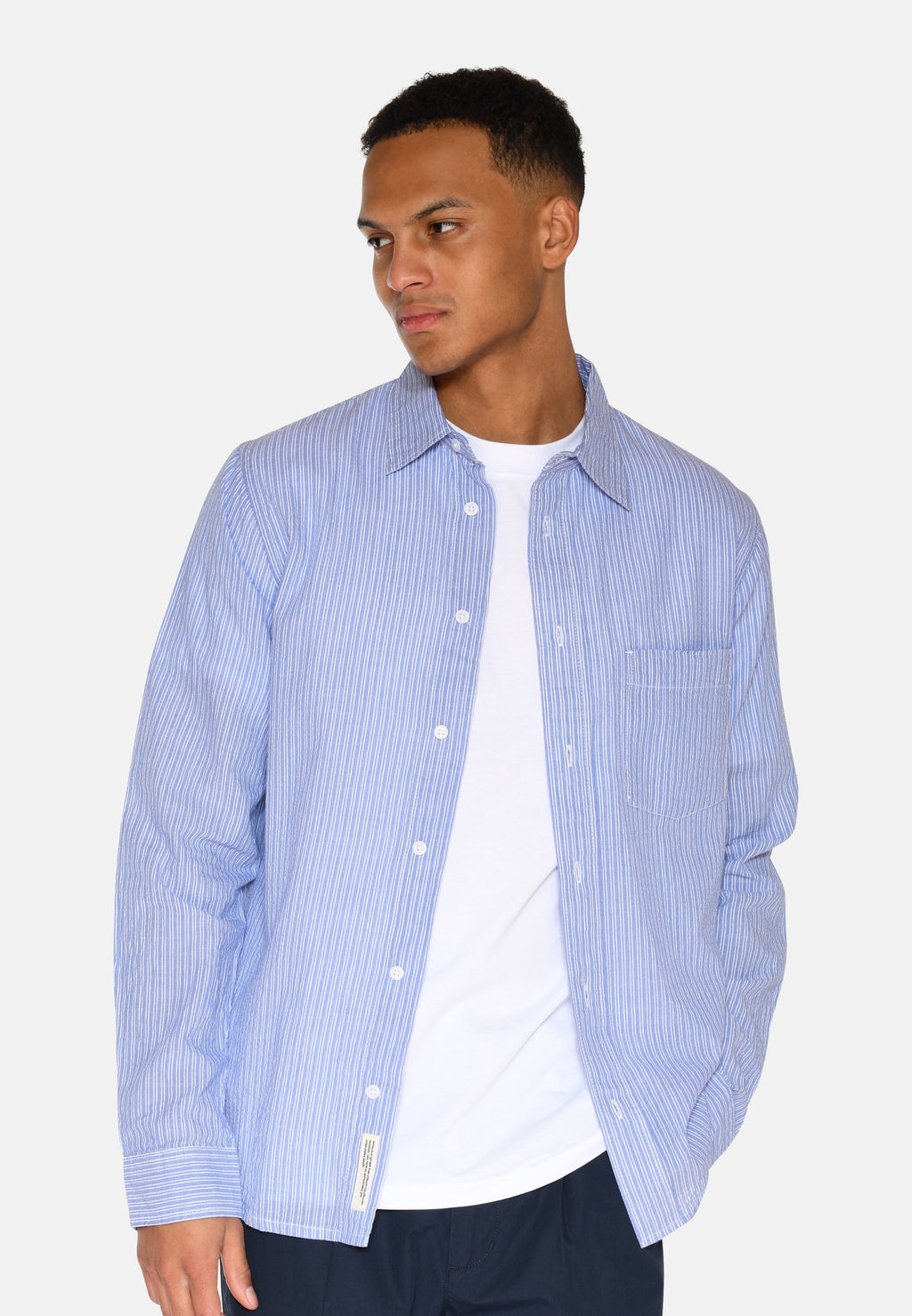 Long sleeved reg shirt 4145 - Blue Horizon