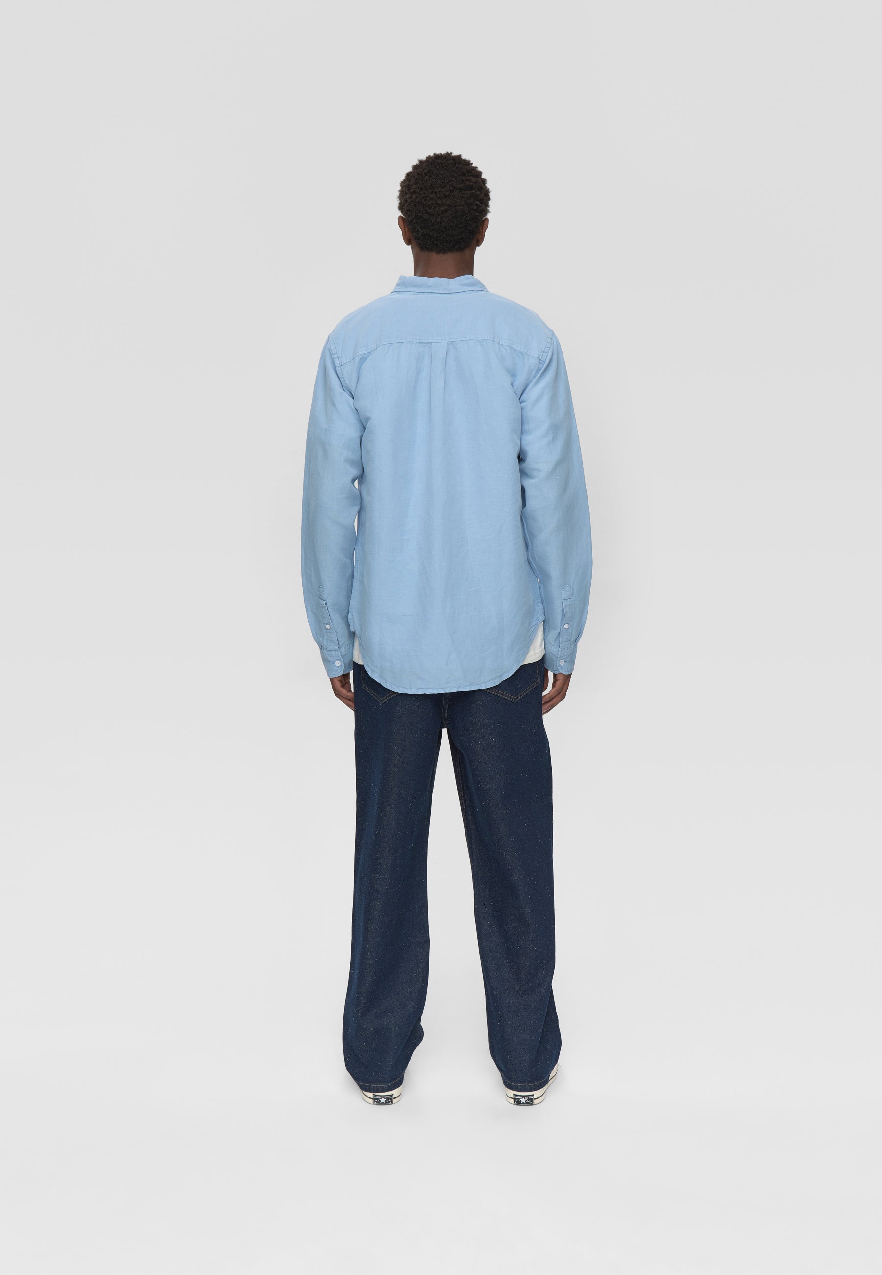 Reg ls shirt 4576 - Cashmere Blue