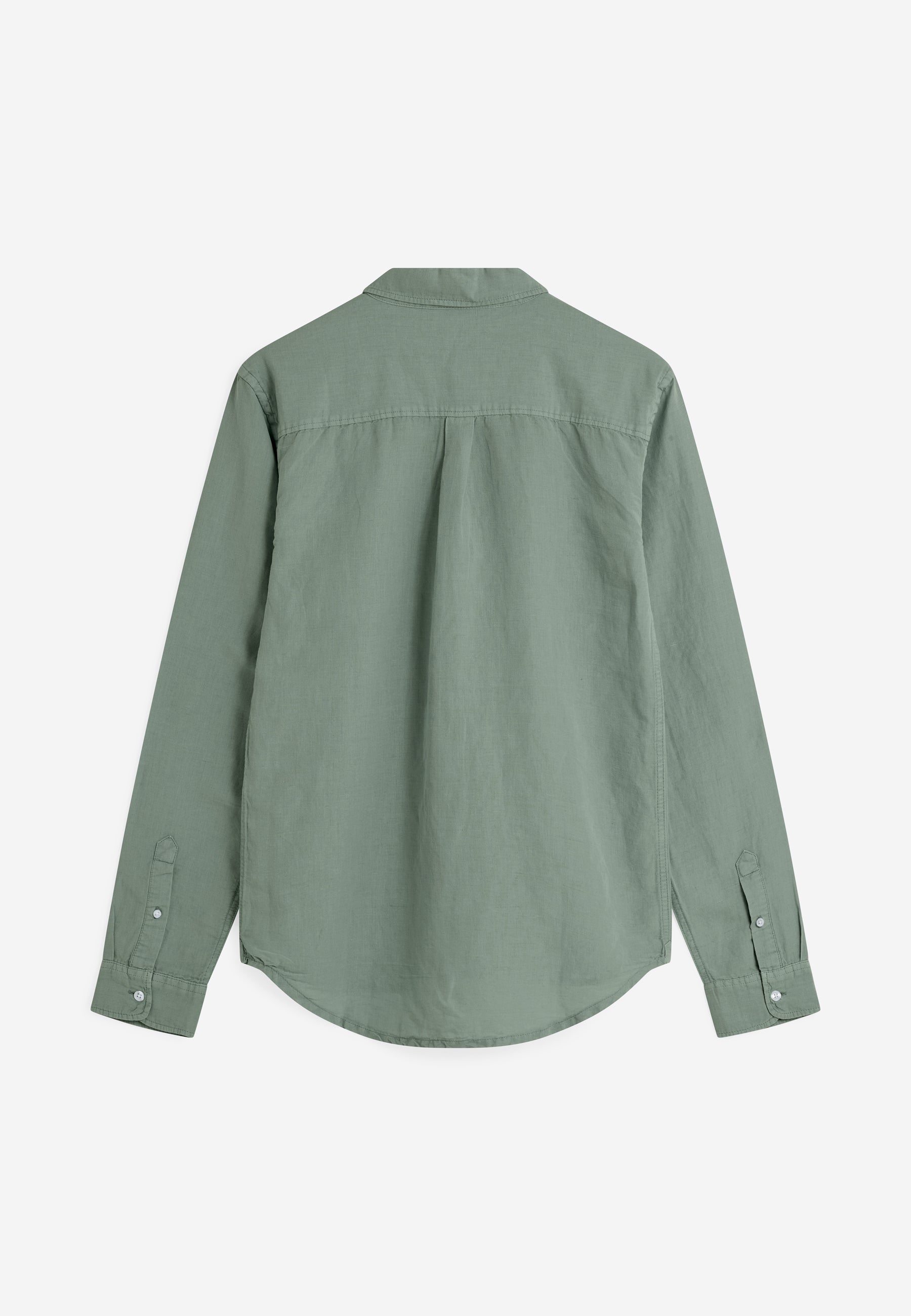 Reg ls shirt 4576 - Chinois green