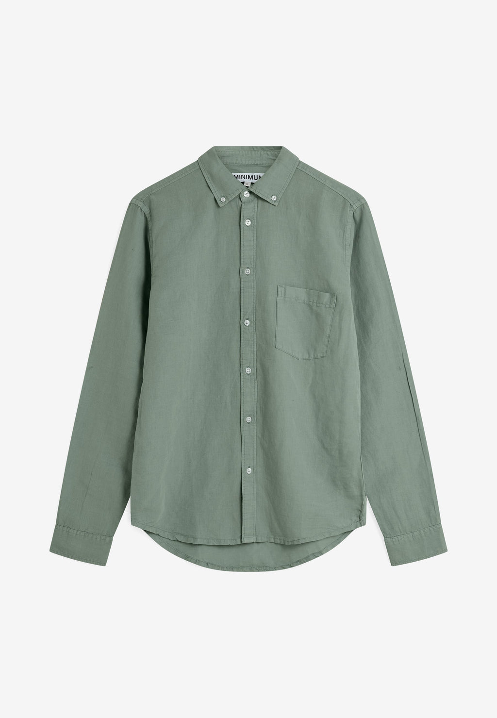 Reg ls shirt 4576 - Chinois green