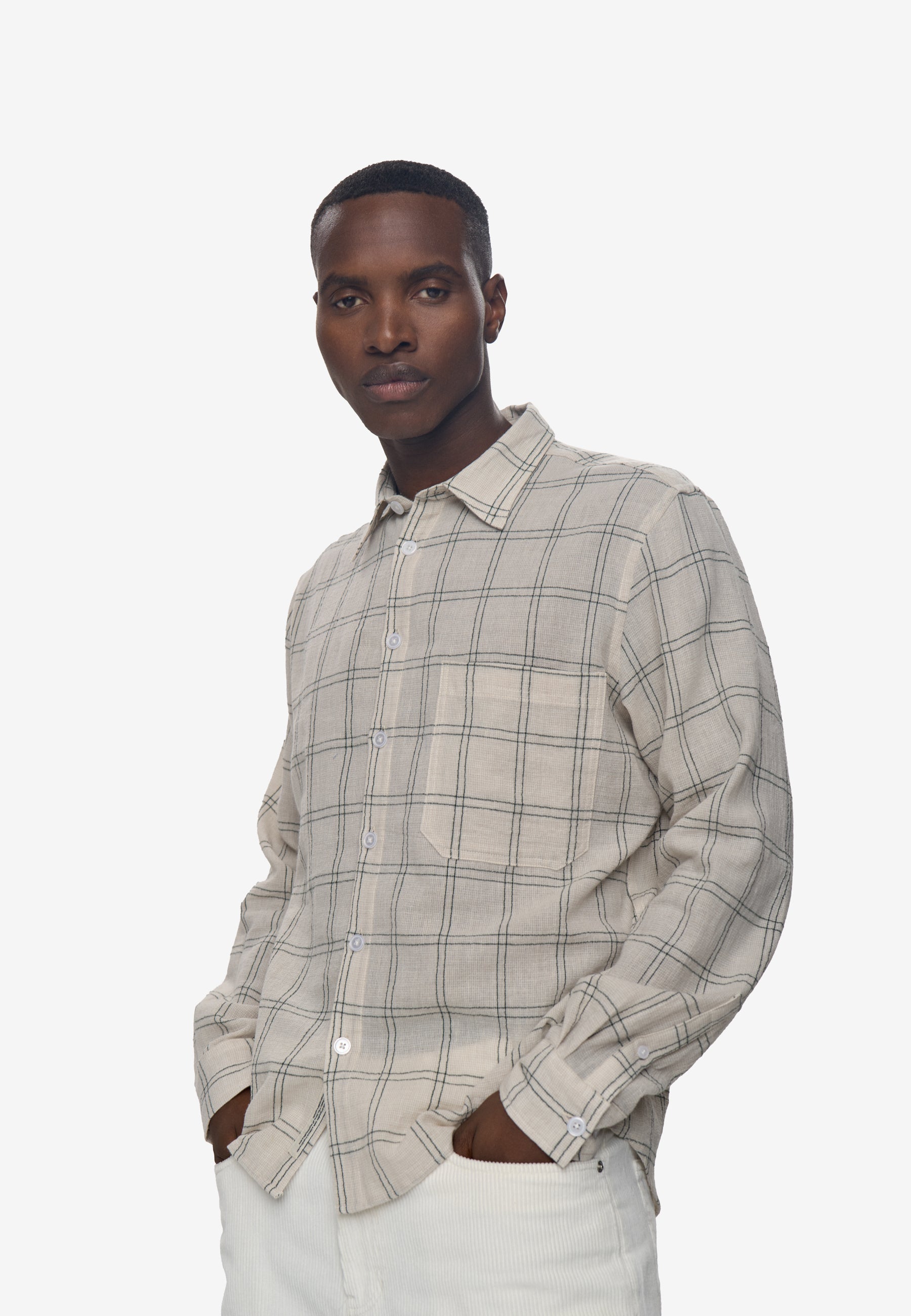 Rlx ls check shirt 4662 - Pelican