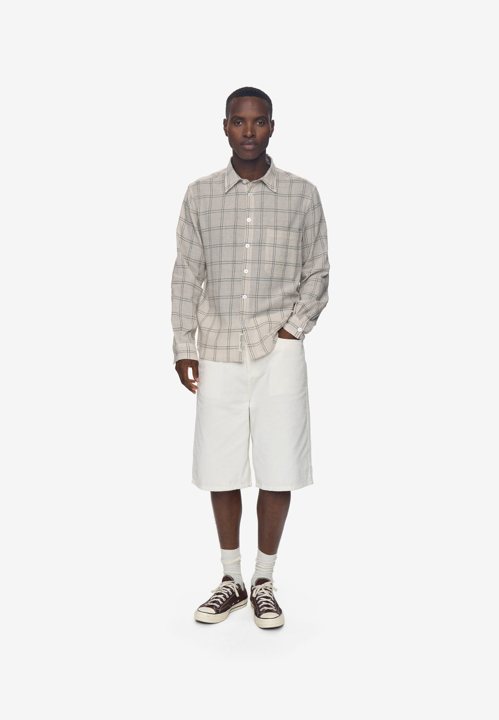 Rlx ls check shirt 4662 - Pelican