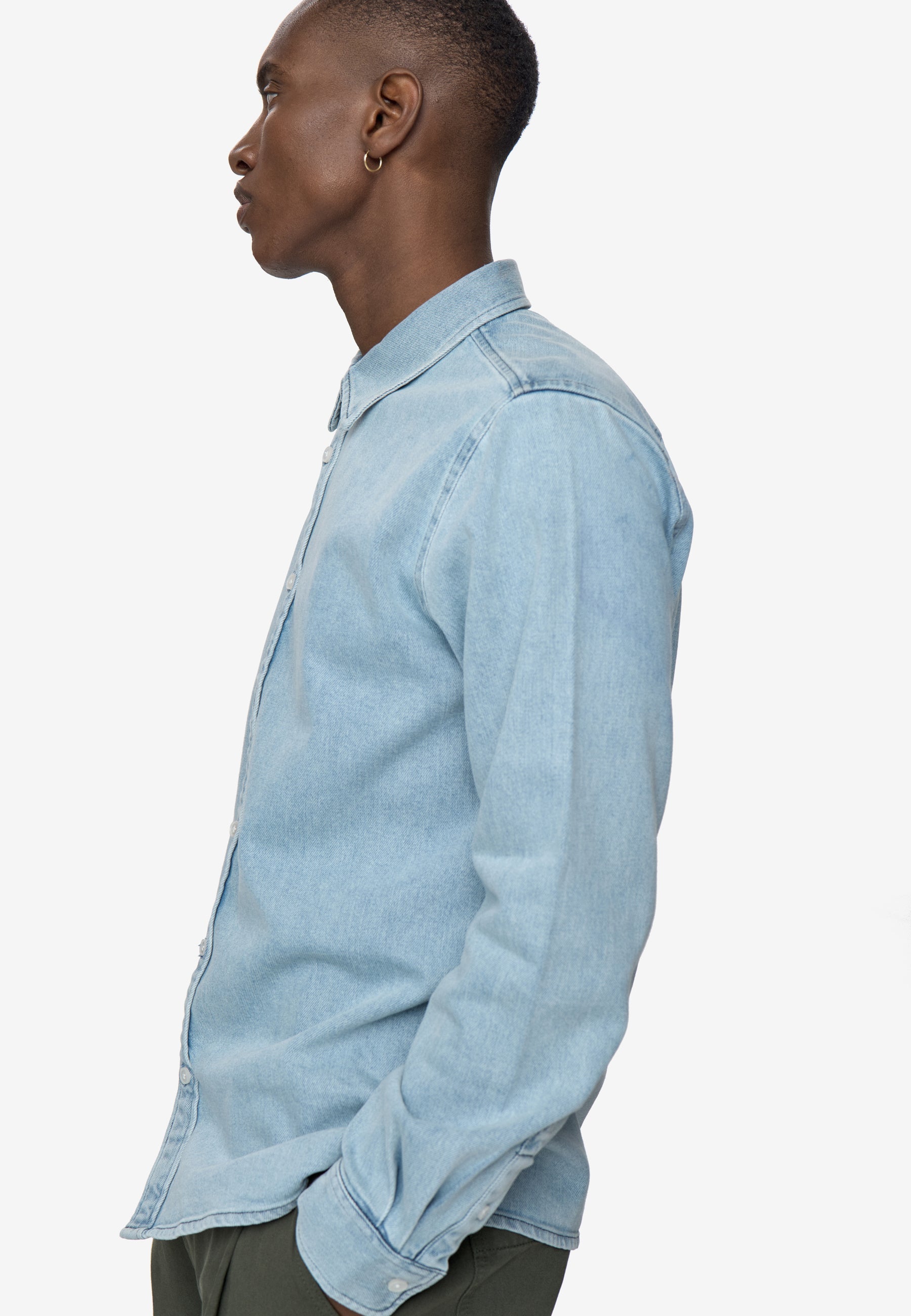 Denim Shirt 4512 - Light Blue