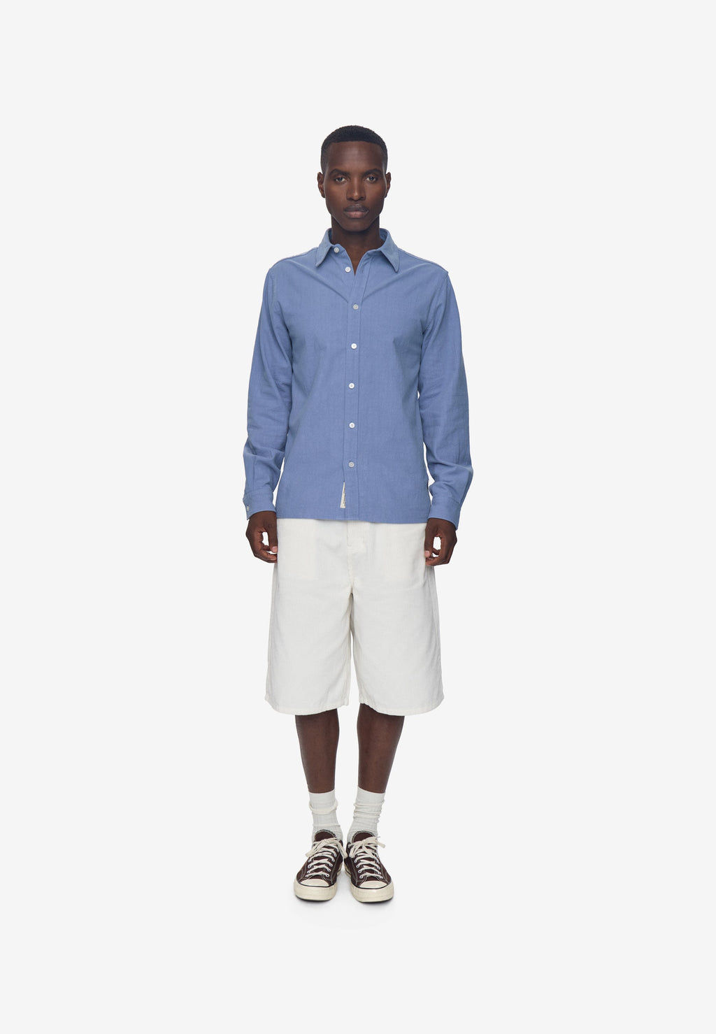 Reg ls shirt 4671 - Heritage blue