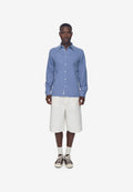 Reg ls shirt 4671 - Heritage blue
