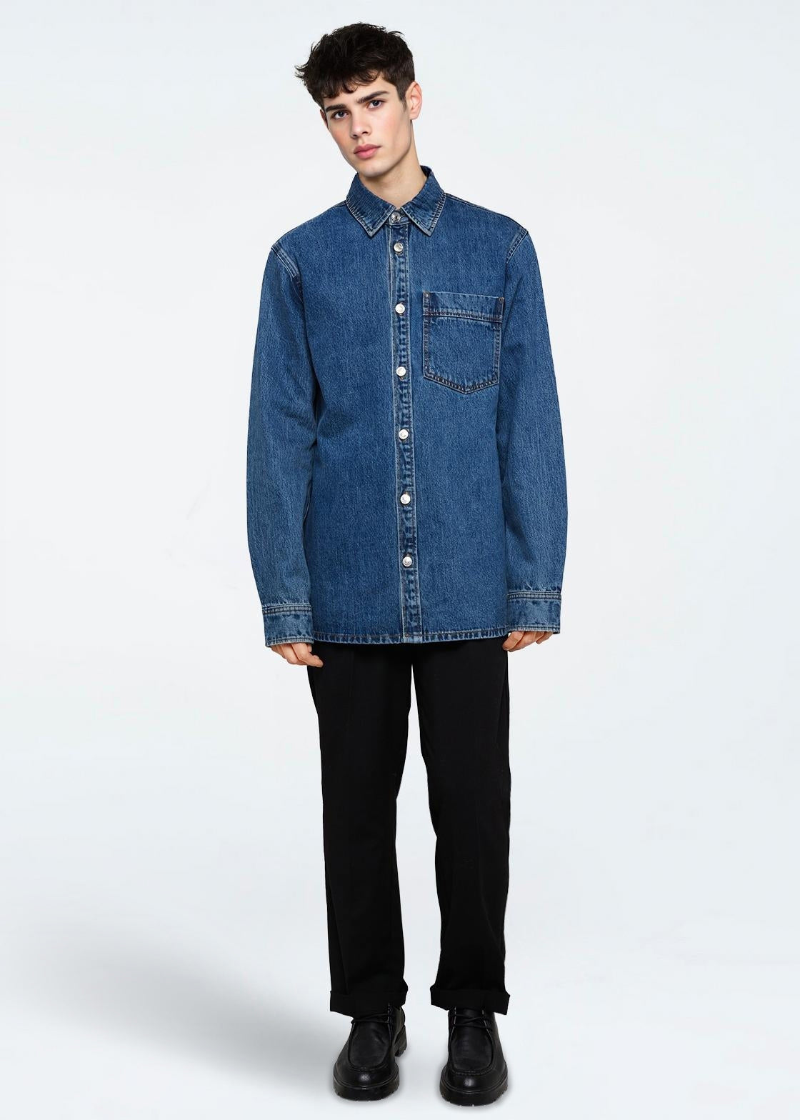 Dylan shirt 2461 - Medium Blue