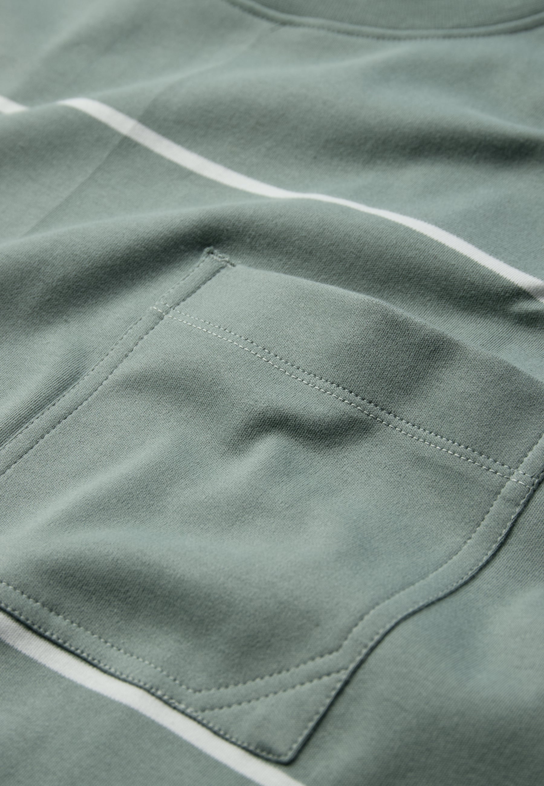 Elias ovz ss striped tee G4613 - Chinois green