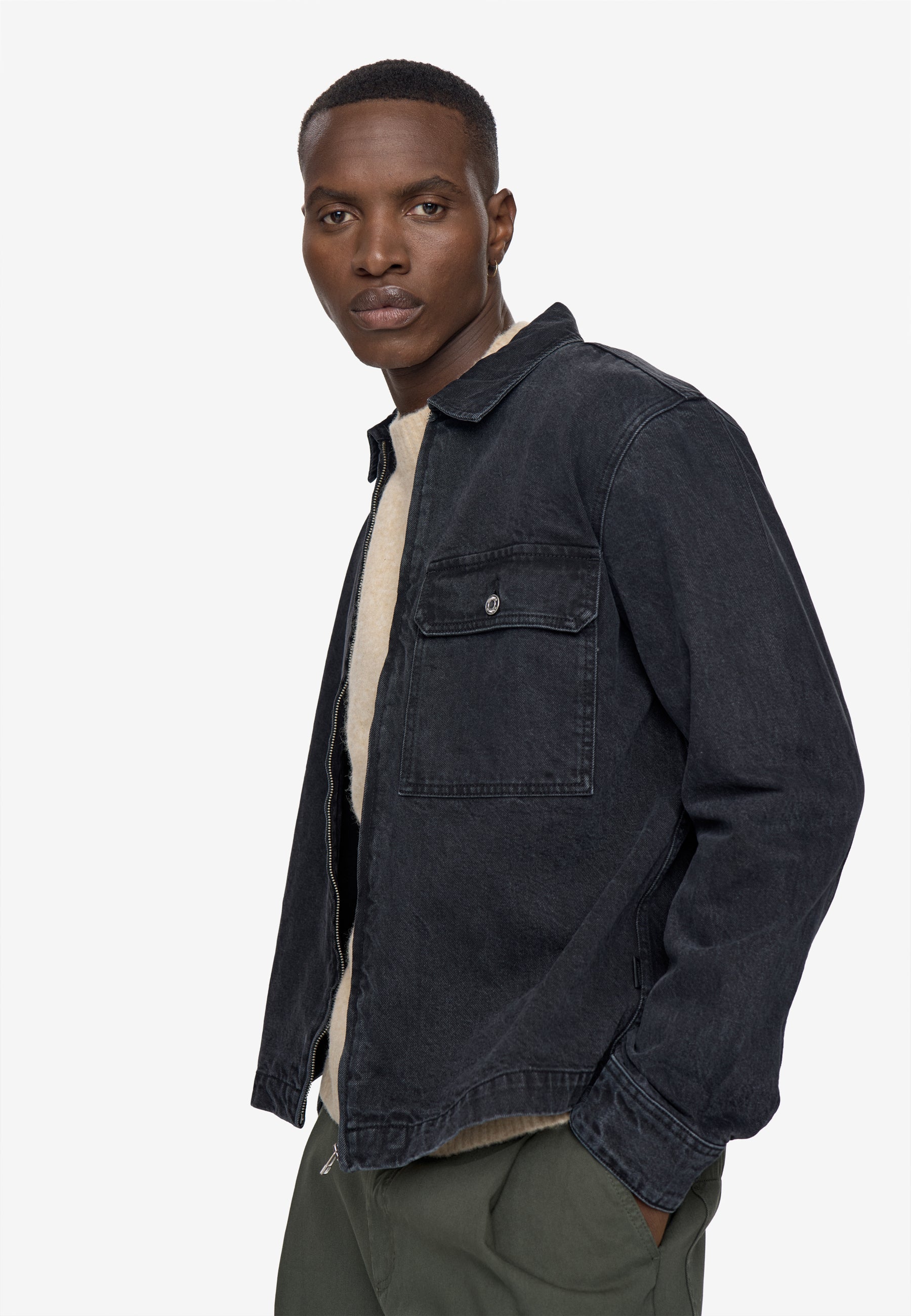 Everest denim jacket 4654 - Castor Gray
