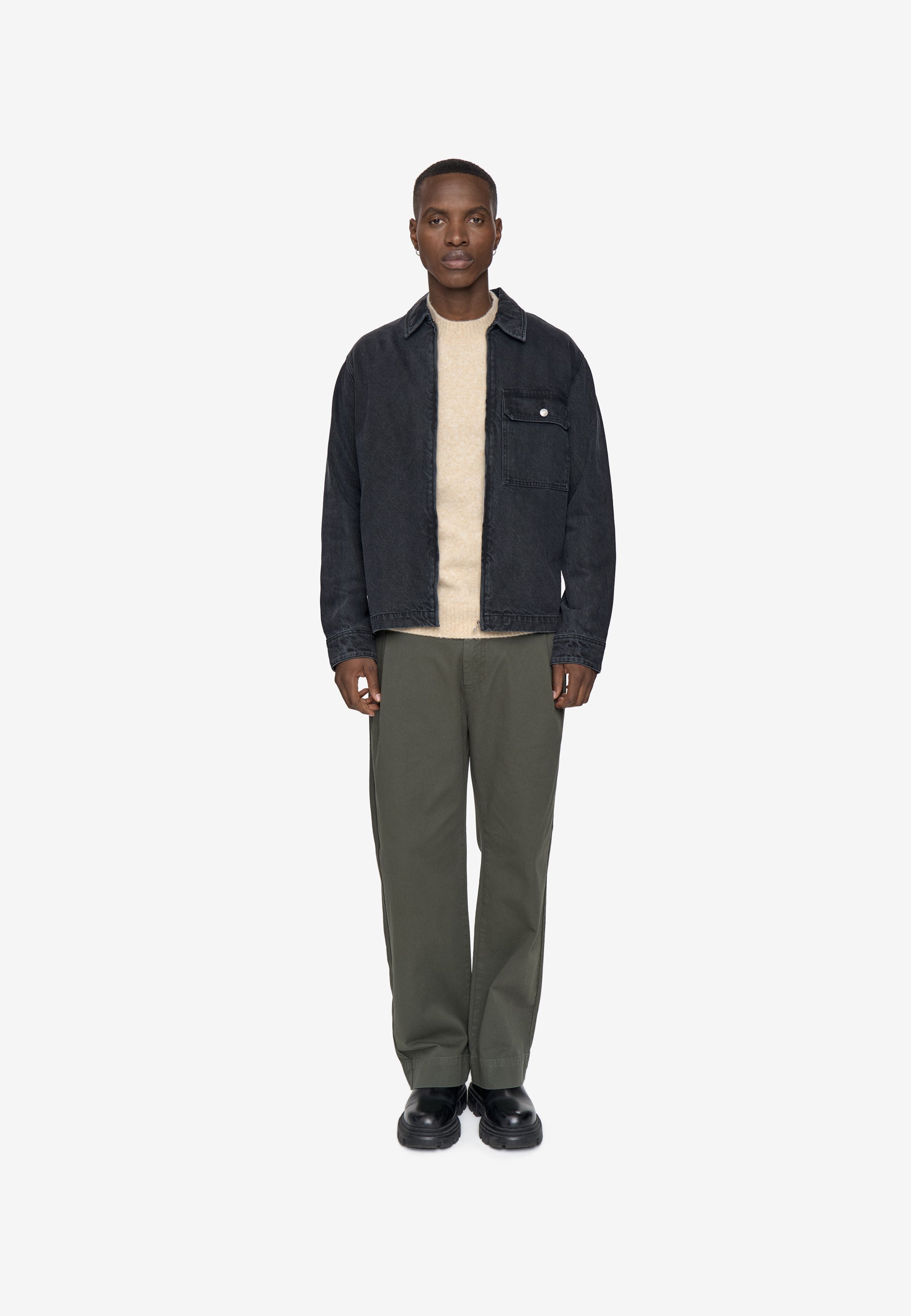 Everest denim jacket 4654 - Castor Gray