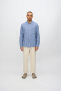 Long sleeved shirt in linen blend 4236 - Angel Falls