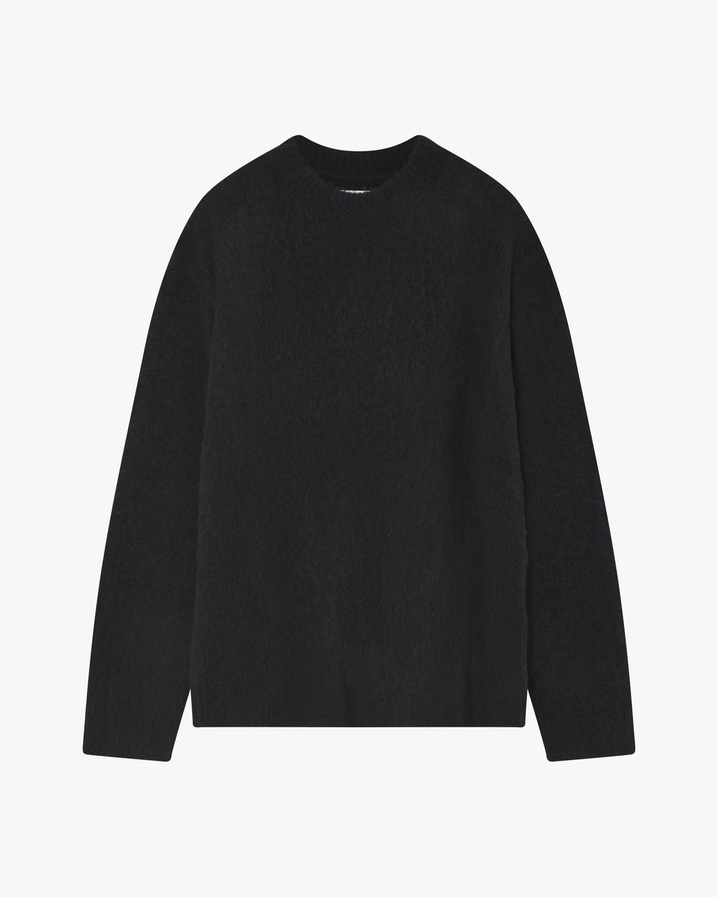 Pull ras du cou en maille fine - Noir