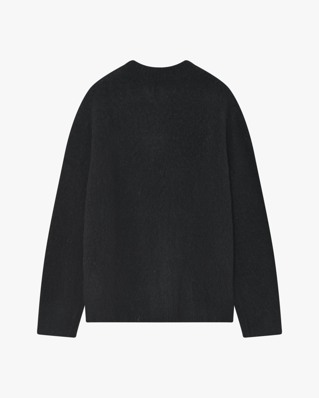 Pull ras du cou en maille fine - Noir